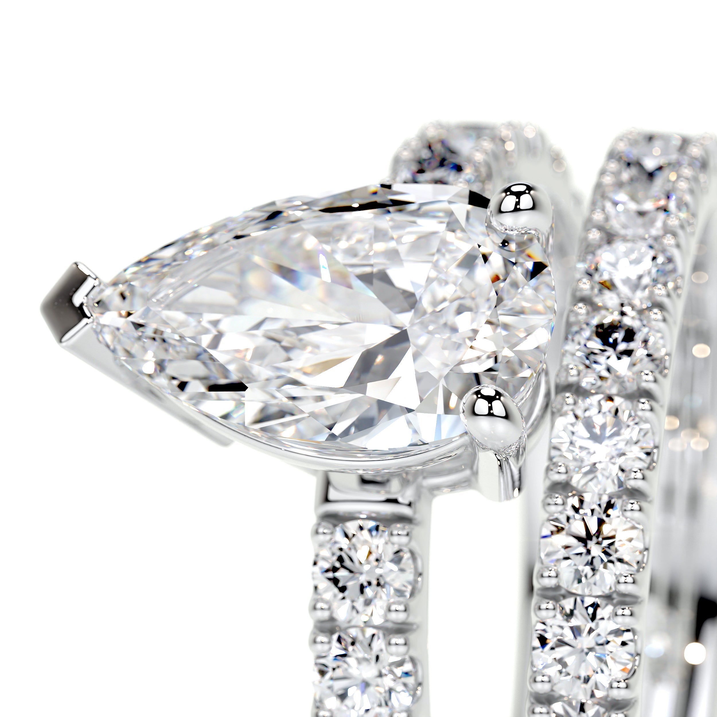 Hailey Lab Grown Diamond Bridal Set   (2.5 Carat) -Platinum