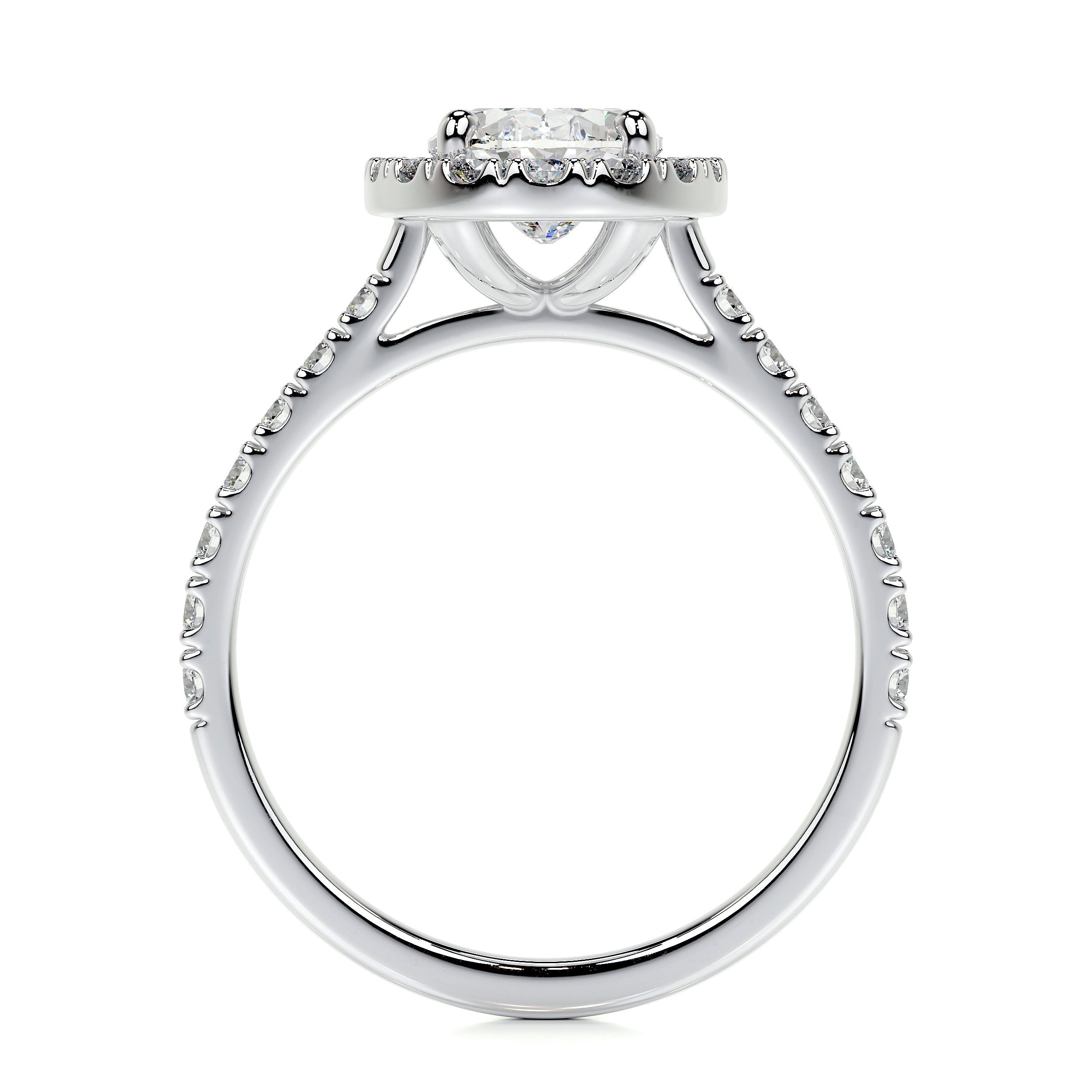 Maria Lab Grown Diamond Ring   (1.3 Carat) - 18K White Gold