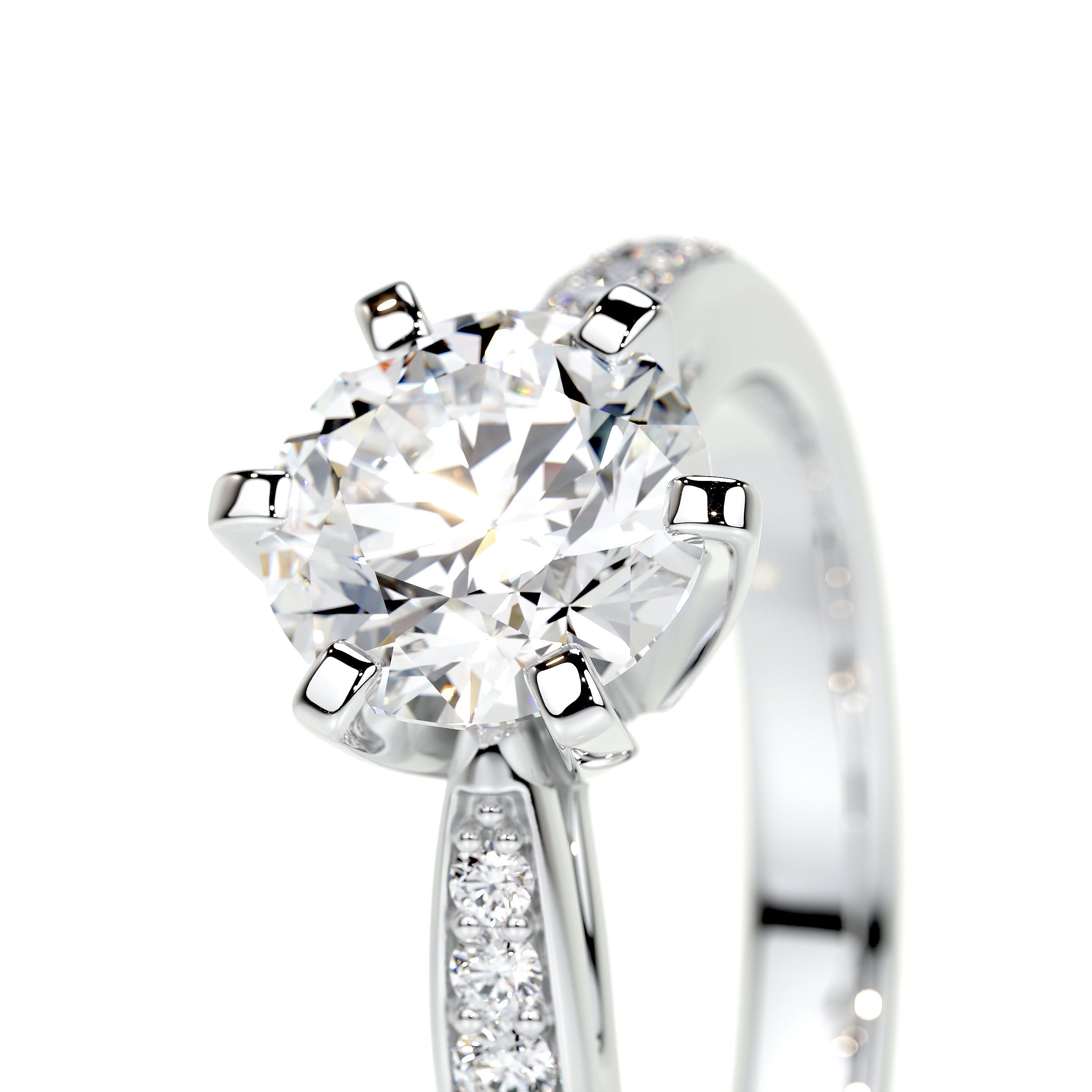 Talia Lab Grown Diamond Ring - 14K White Gold (RTS)