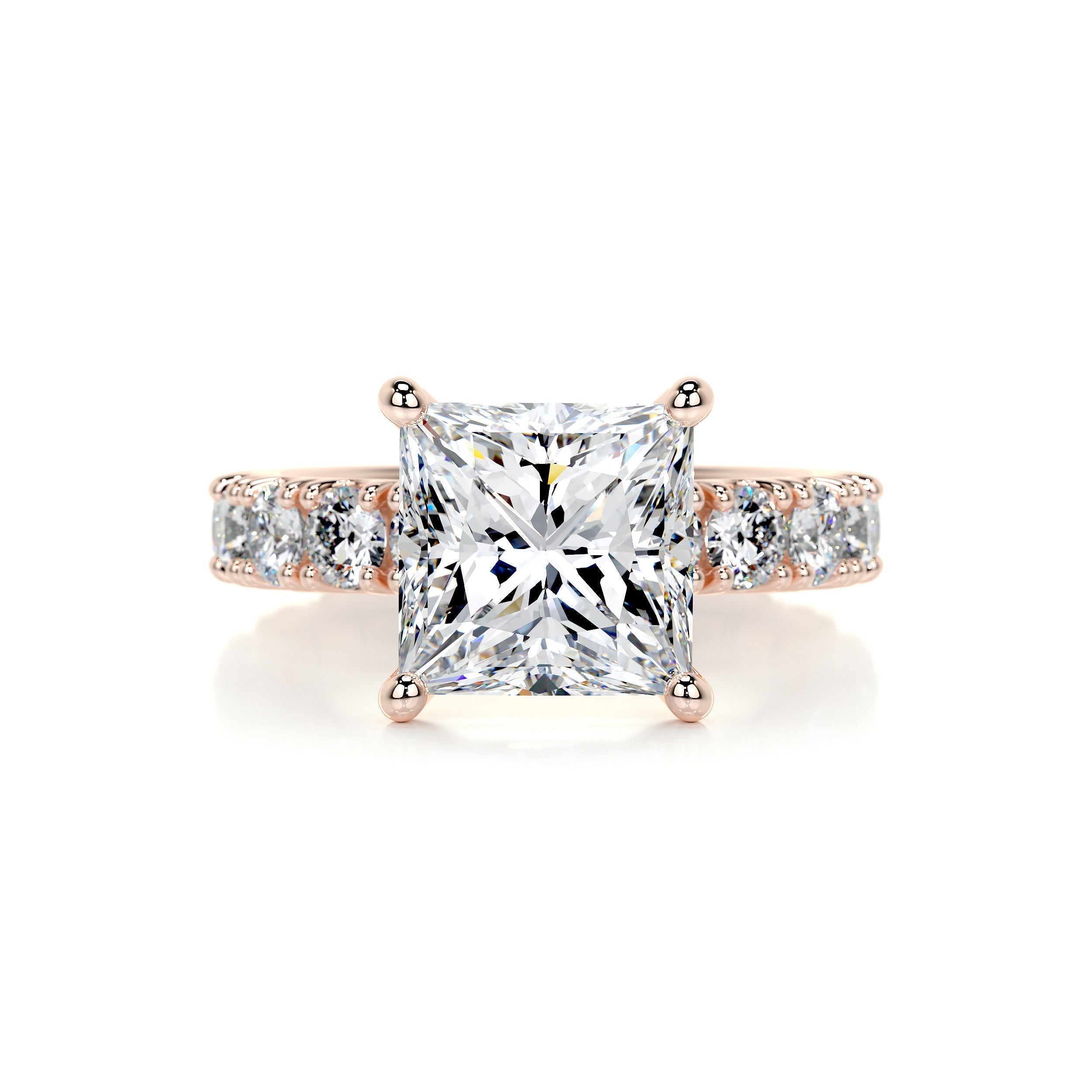 Molly Diamond Engagement Ring - 14K Rose Gold