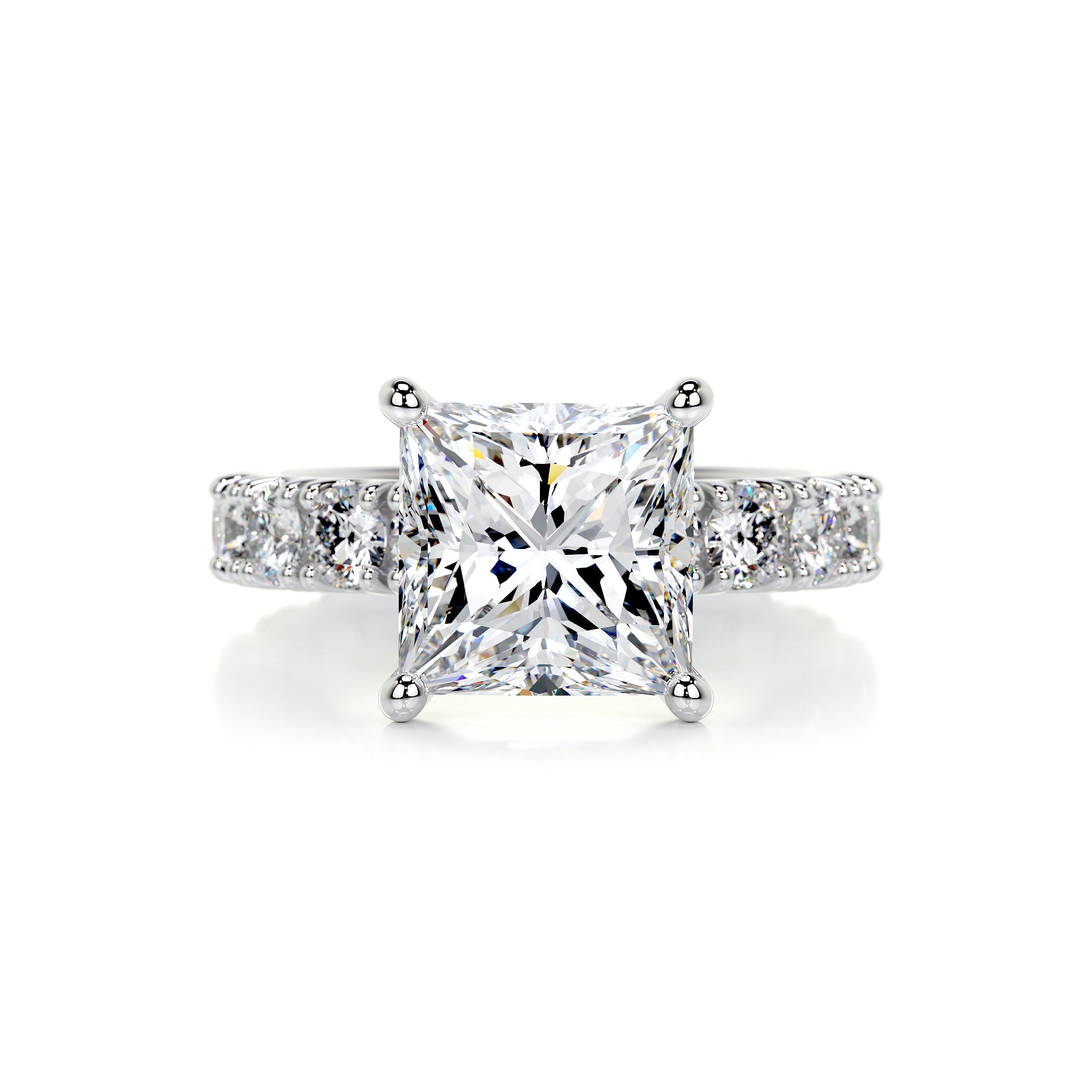 Molly Diamond Engagement Ring - 18K White Gold