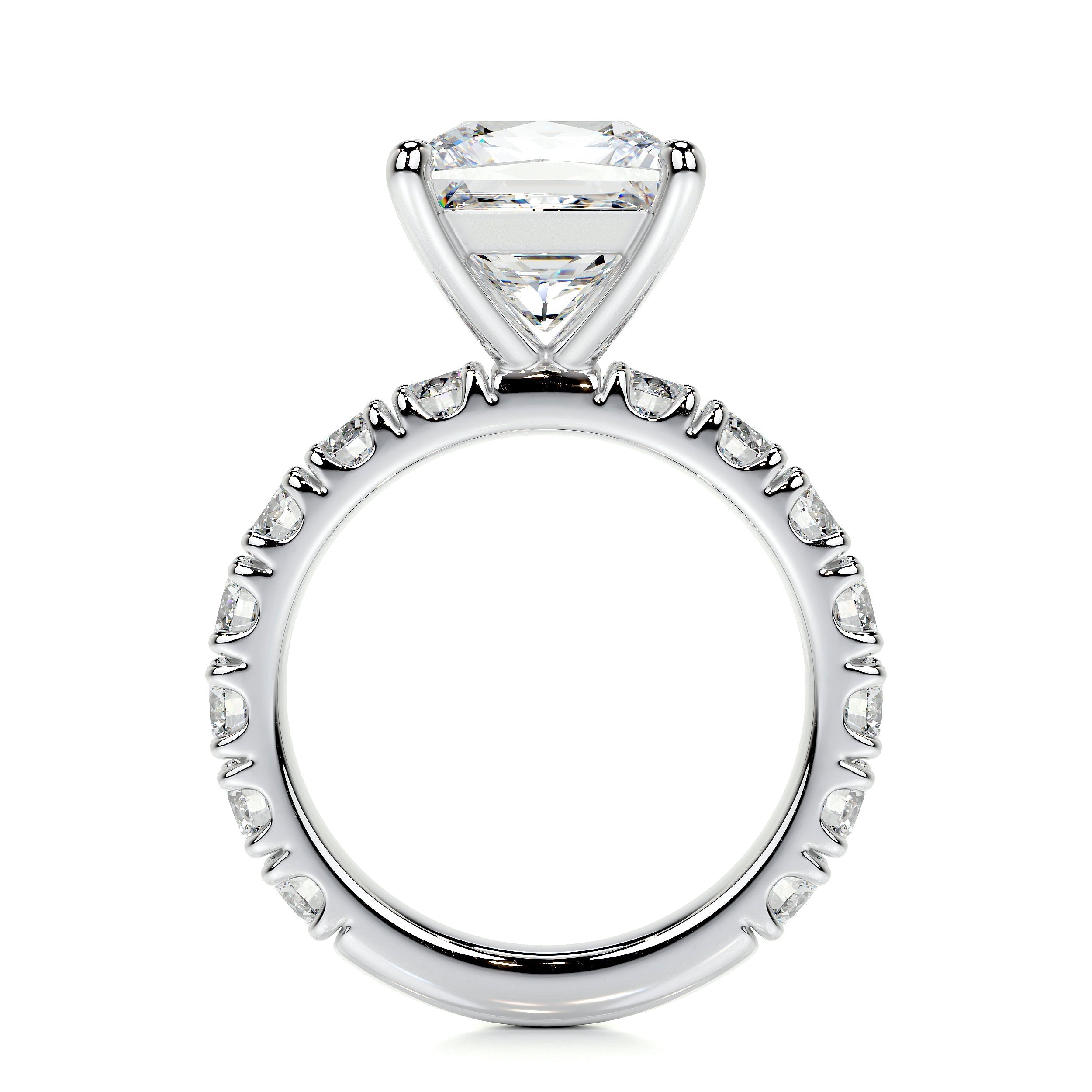 Molly Lab Grown Diamond Ring   (3.5 Carat) -14K White Gold