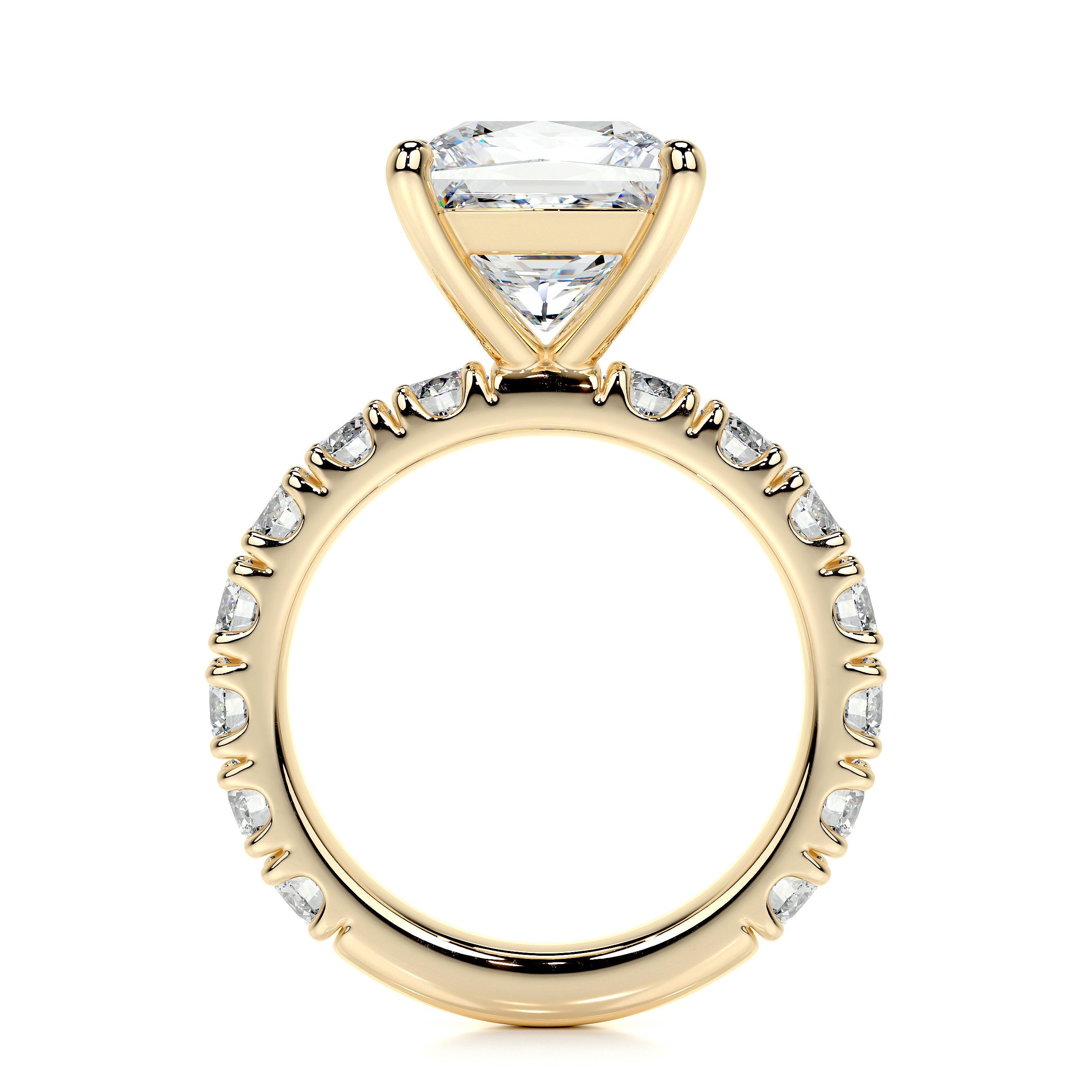 Molly Lab Grown Diamond Ring   (3.5 Carat) -18K Yellow Gold