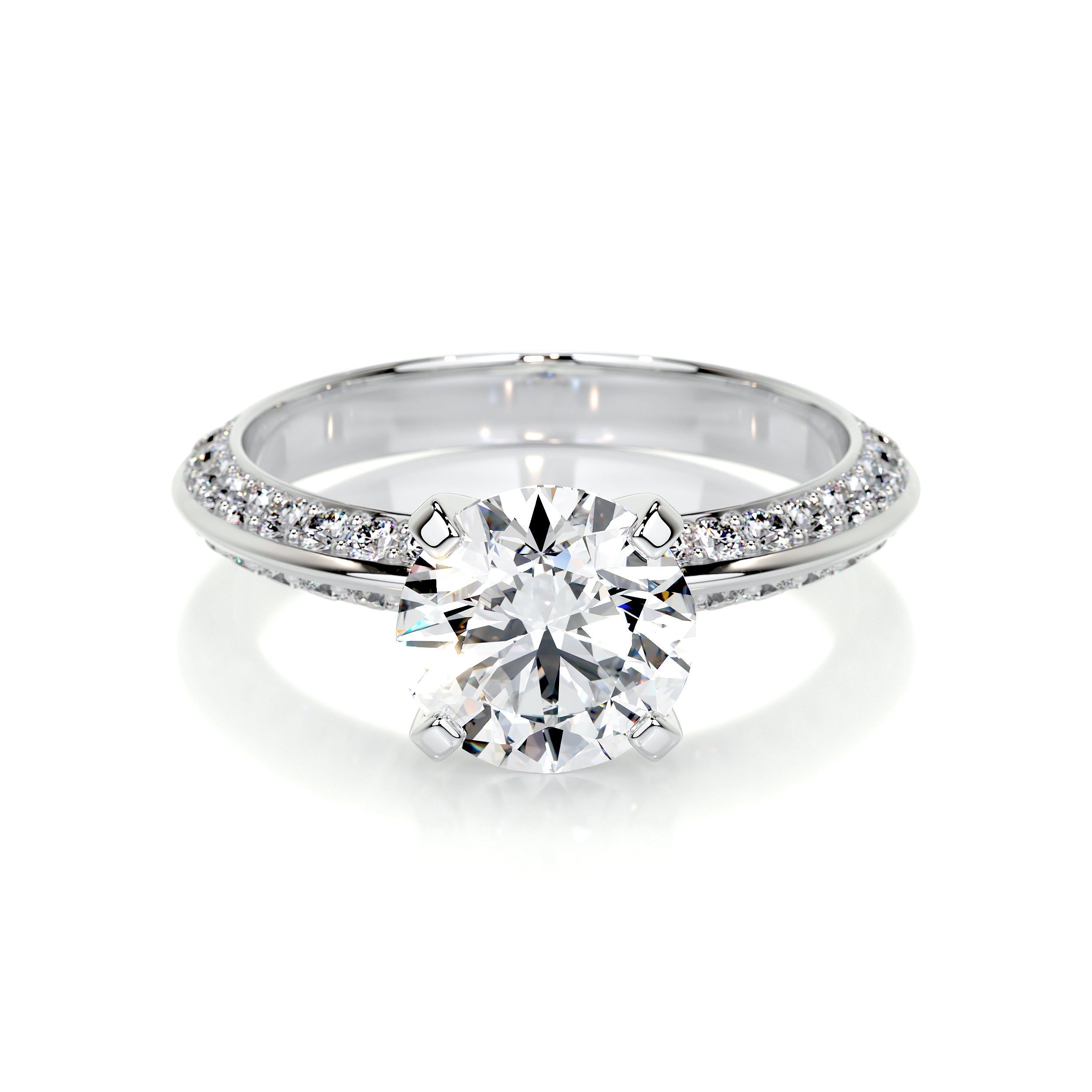 Ariana Lab Grown Diamond Ring   (2.3 Carat) -14K White Gold