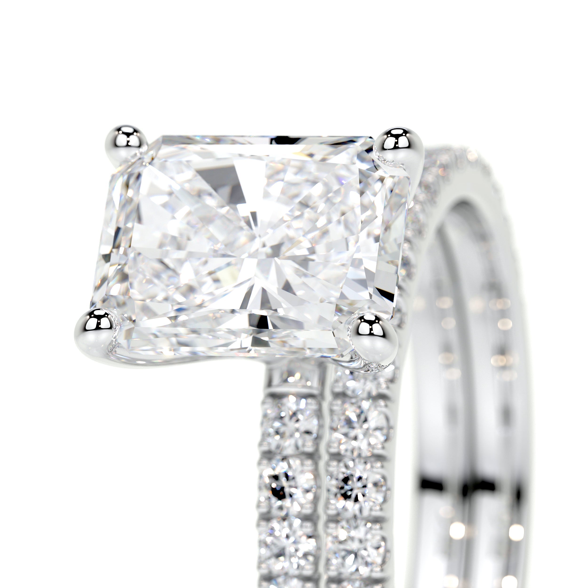 Audrey Lab Grown Diamond Bridal Set   (2.5 Carat) -18K White Gold