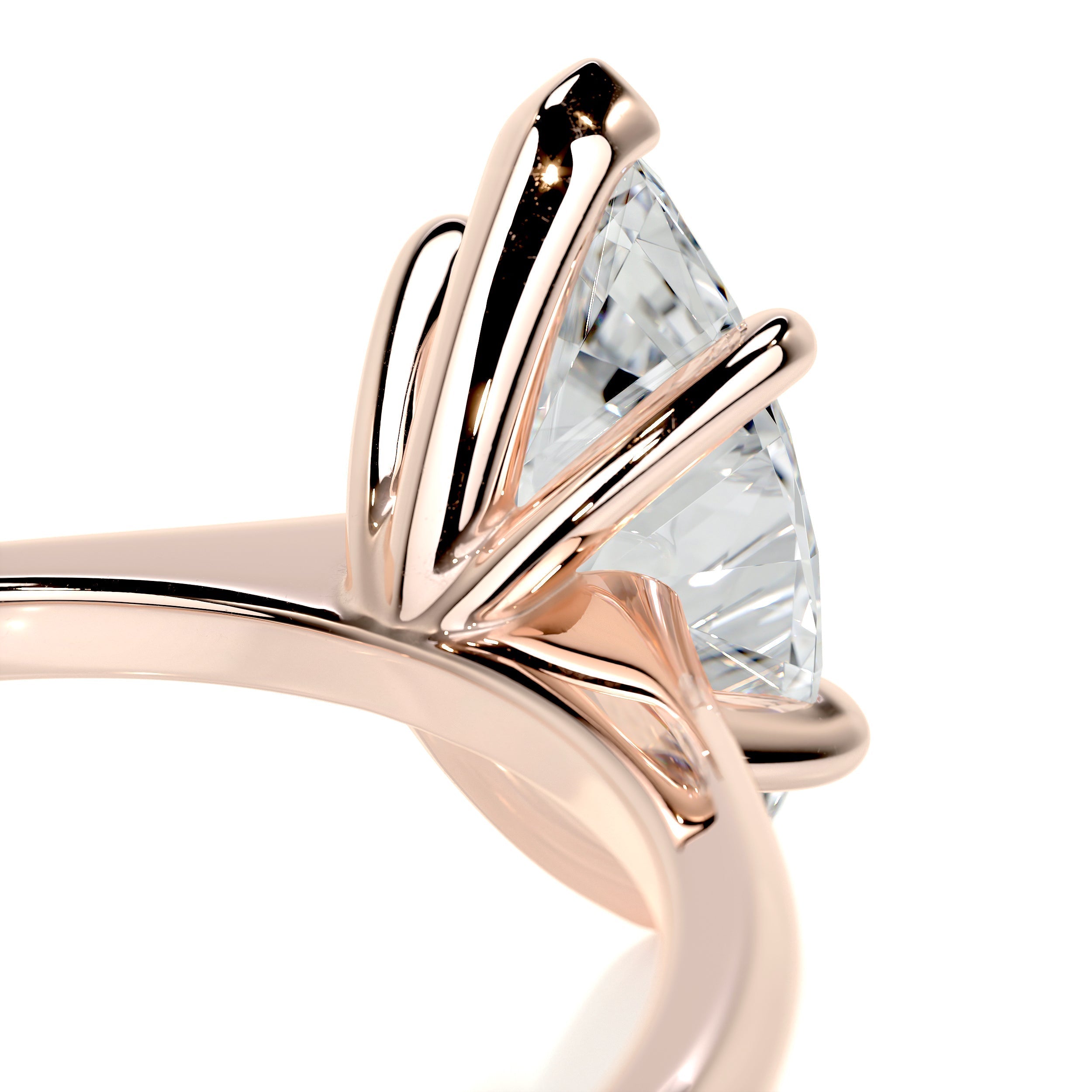 Samantha Moissanite Ring -14K Rose Gold (RTS)