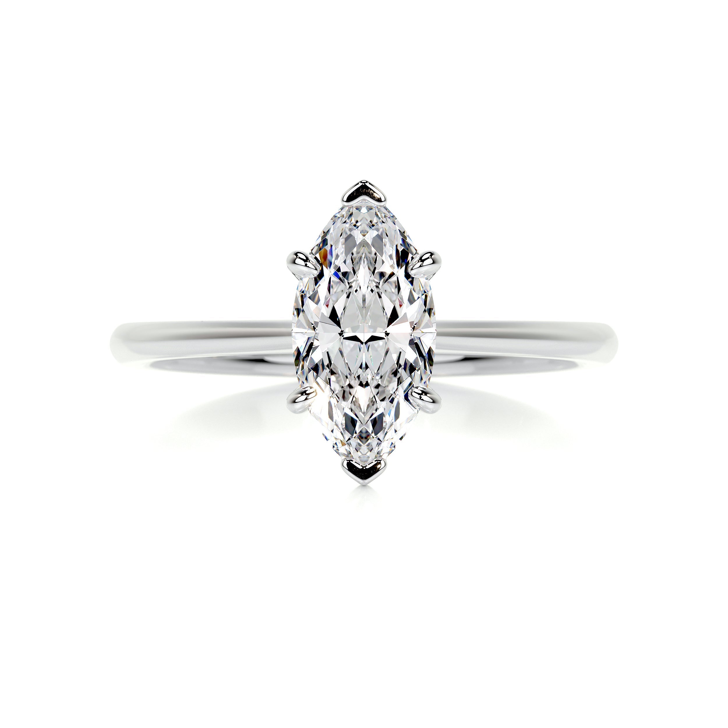 Samantha Diamond Engagement Ring - 18K White Gold