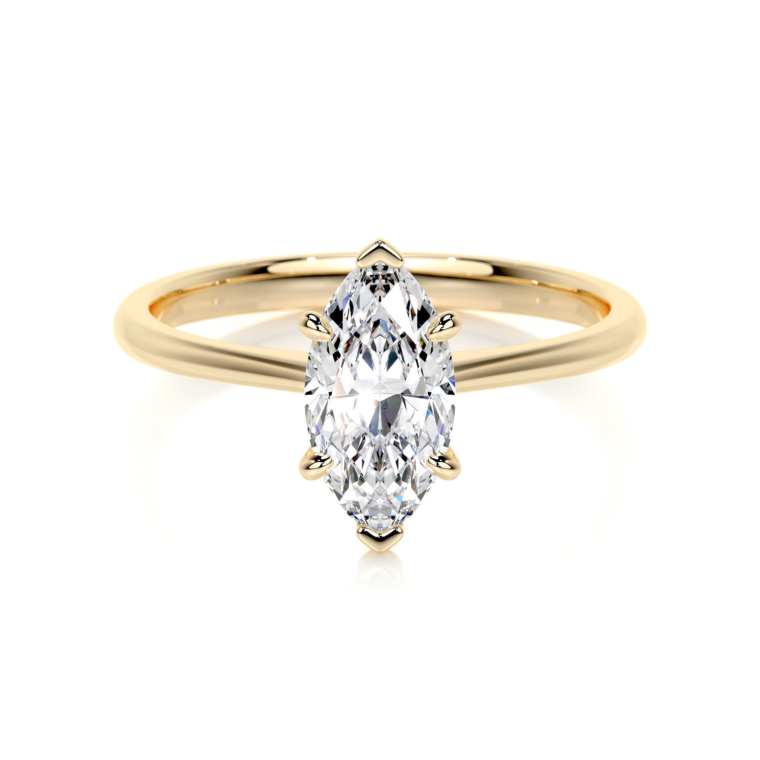 Samantha Lab Grown Diamond Ring Marquise -18K Yellow Gold (RTS)