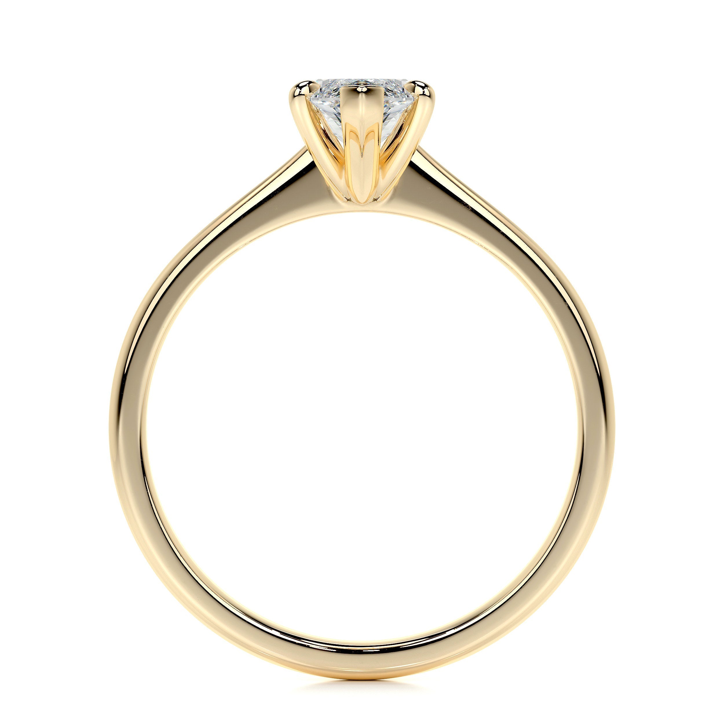 Samantha Moissanite Ring   (1 Carat) -18K Yellow Gold (RTS)