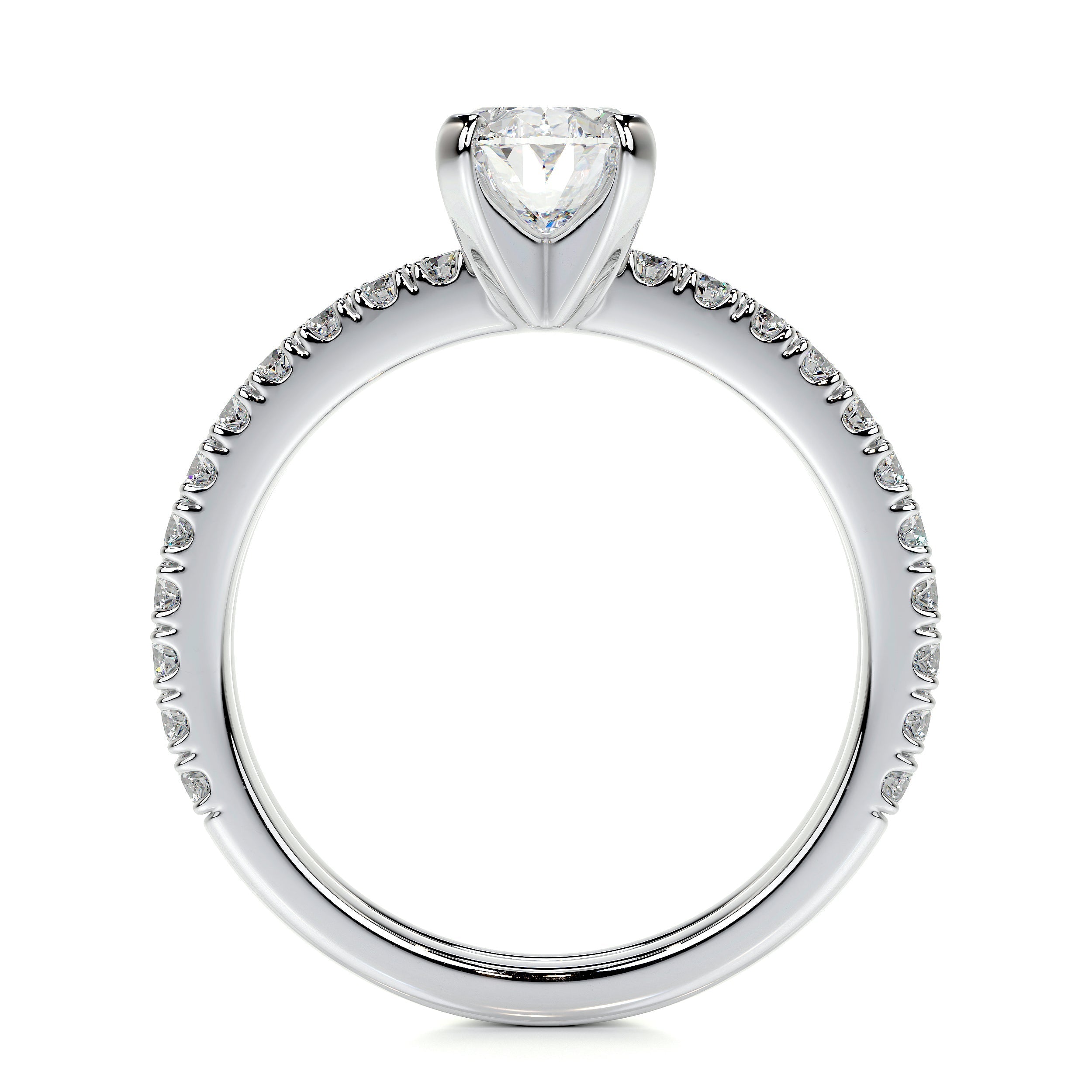 Stephanie Lab Grown Diamond Bridal Set -14K White Gold (RTS)