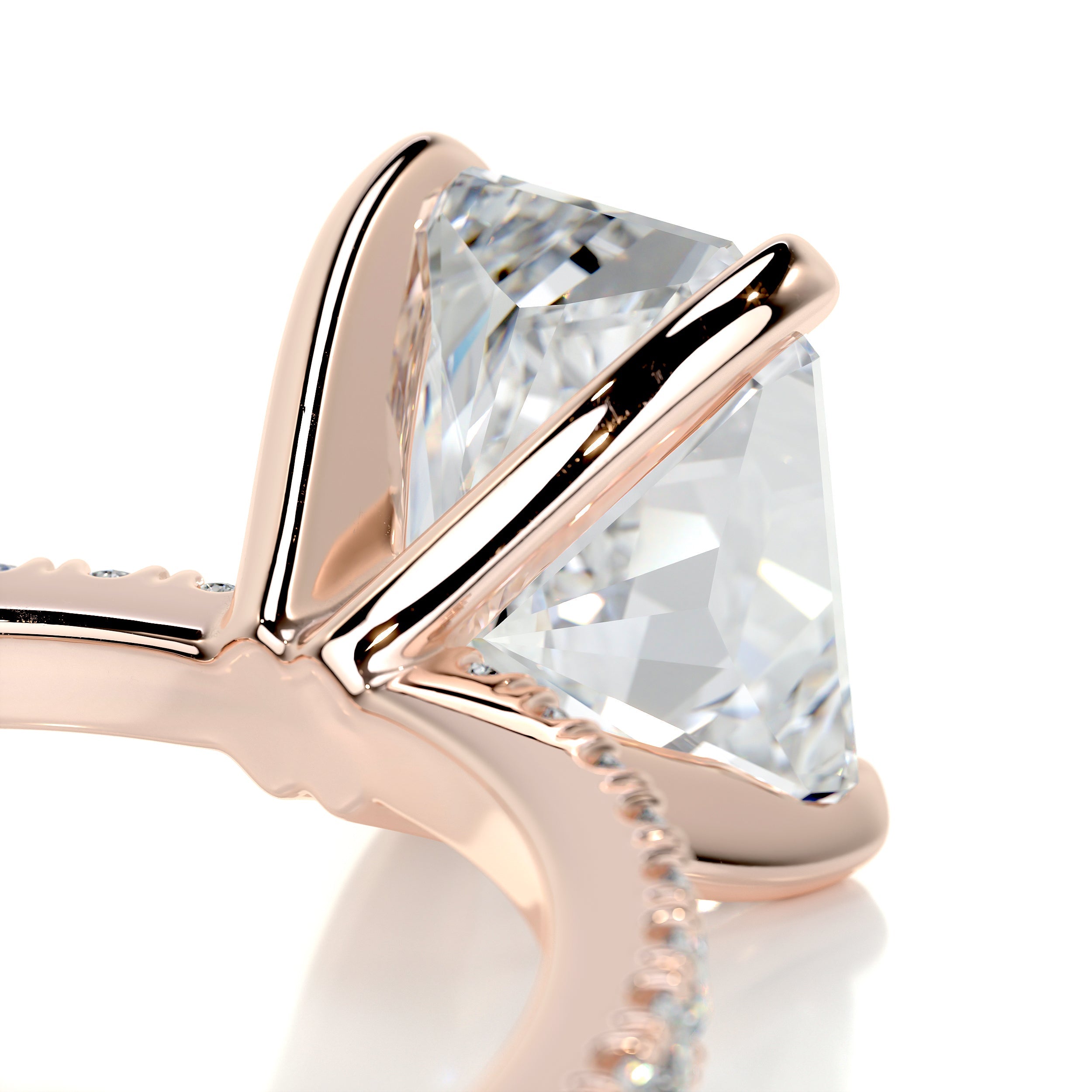 Audrey Diamond Engagement Ring -14K Rose Gold - Main Stone 2 Carat
