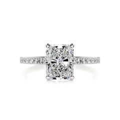 Audrey Diamond Engagement Ring -14K White Gold - Main Stone 2 Carat