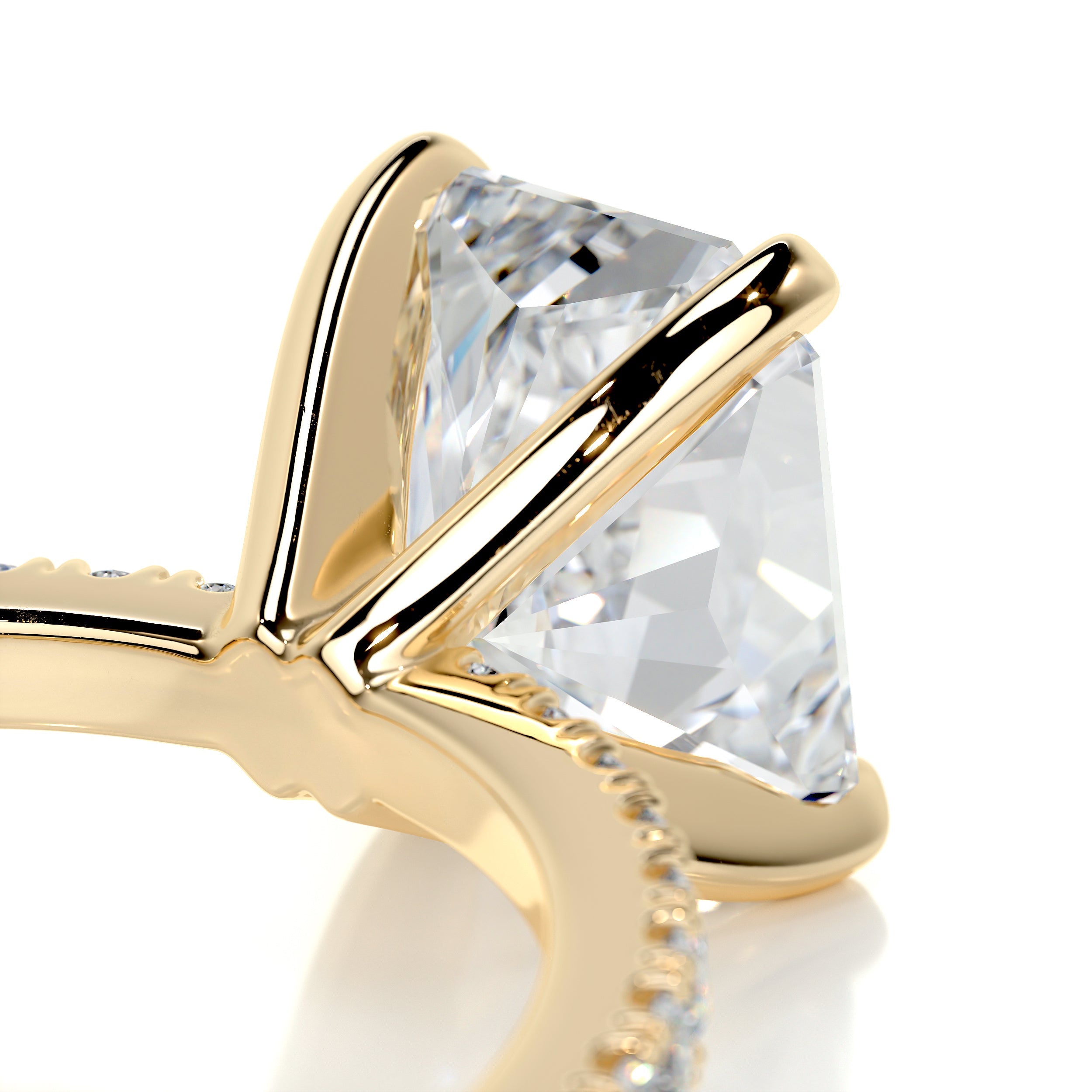 Audrey Diamond Engagement Ring -18K Yellow Gold - Main Stone 2 Carat