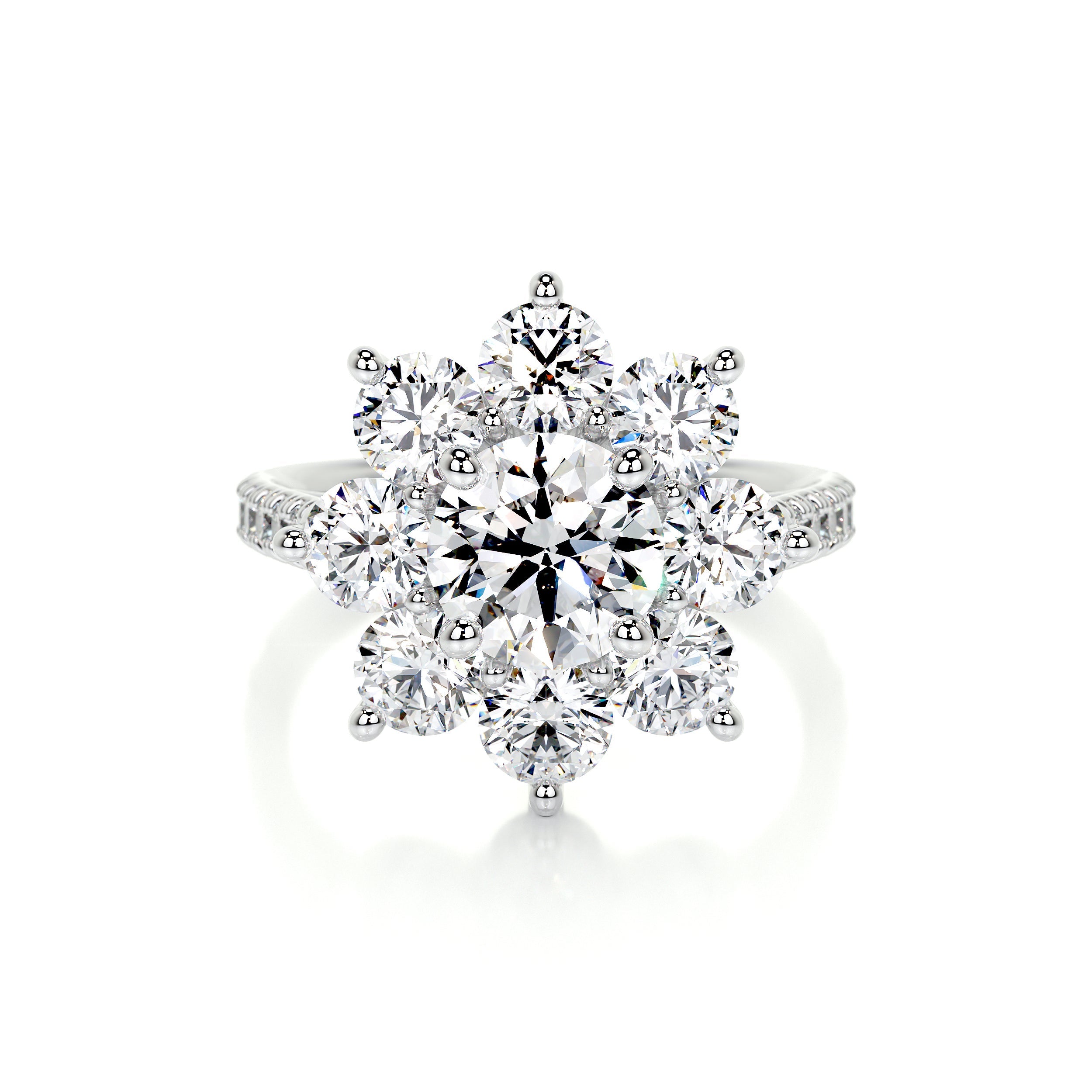 La Fleur Lab Grown Diamond Ring -18K White Gold (RTS)