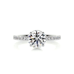 Vivienne Diamond Engagement Ring -14K White Gold - Main Stone 2.02 Carat