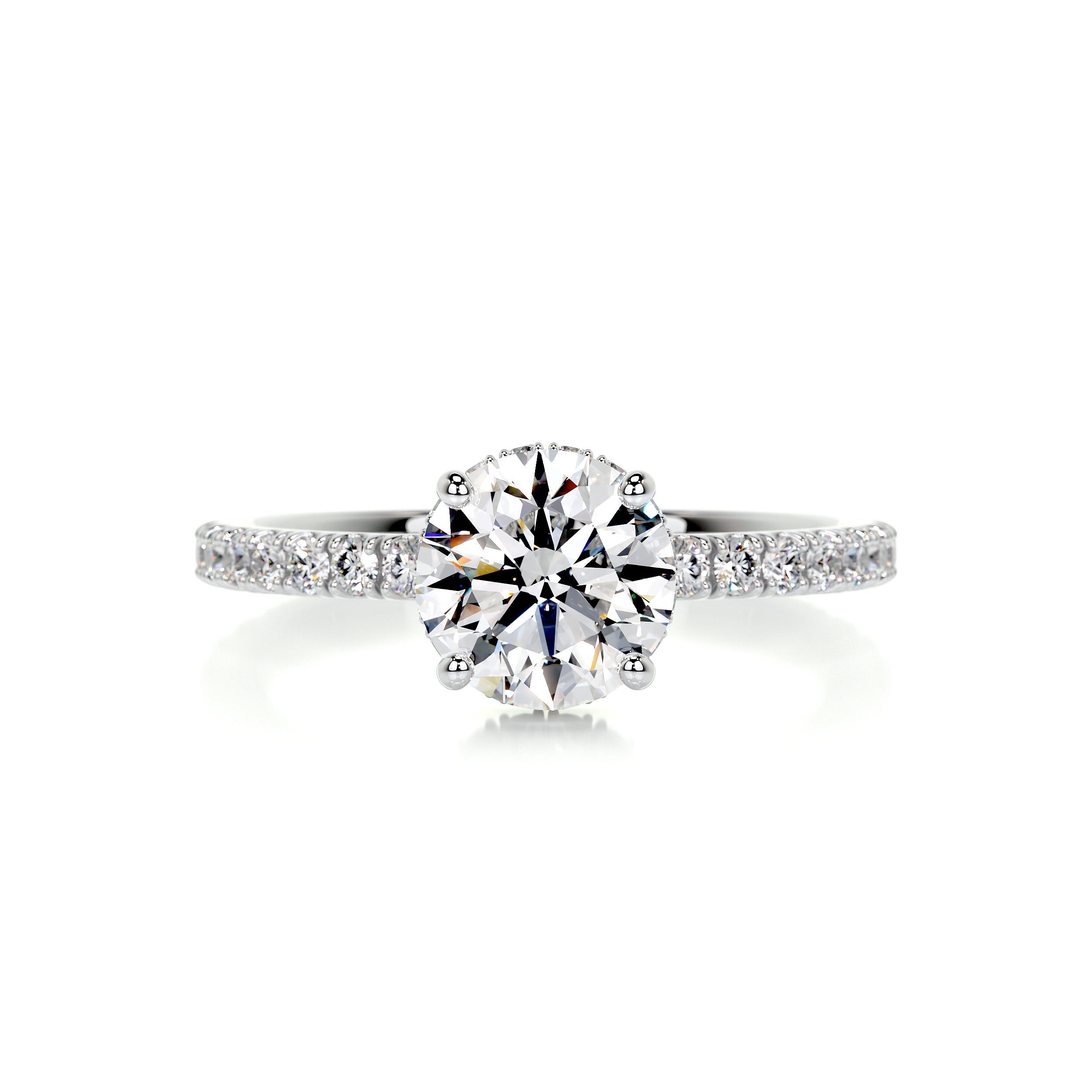 Vivienne Diamond Engagement Ring -Platinum - Main Stone 2.02 Carat