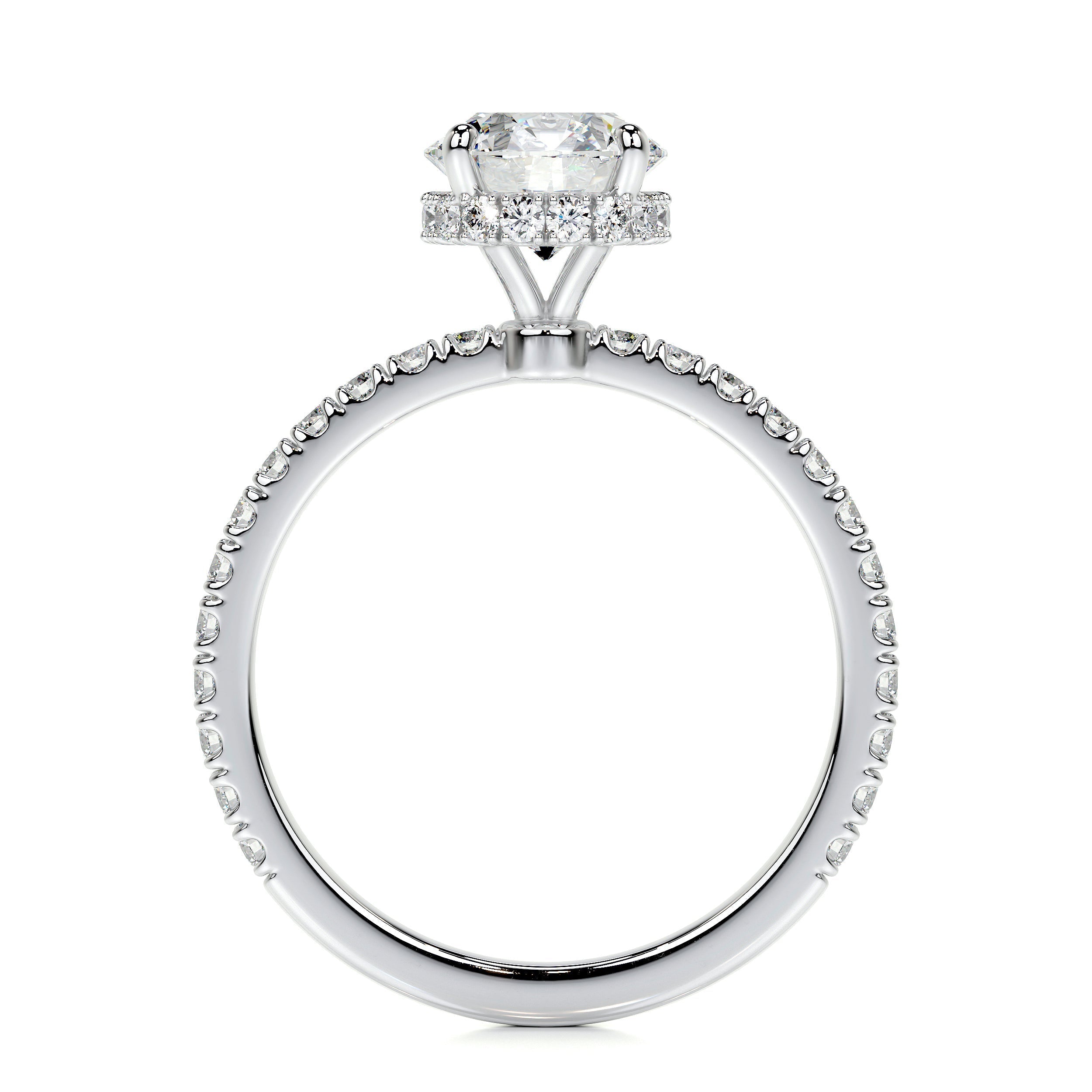 Vivienne Lab Grown Diamond Ring   (1.35 Carat) -14K White Gold (RTS)