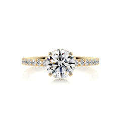 Vivienne Diamond Engagement Ring -18K Yellow Gold - Main Stone 2.02 Carat