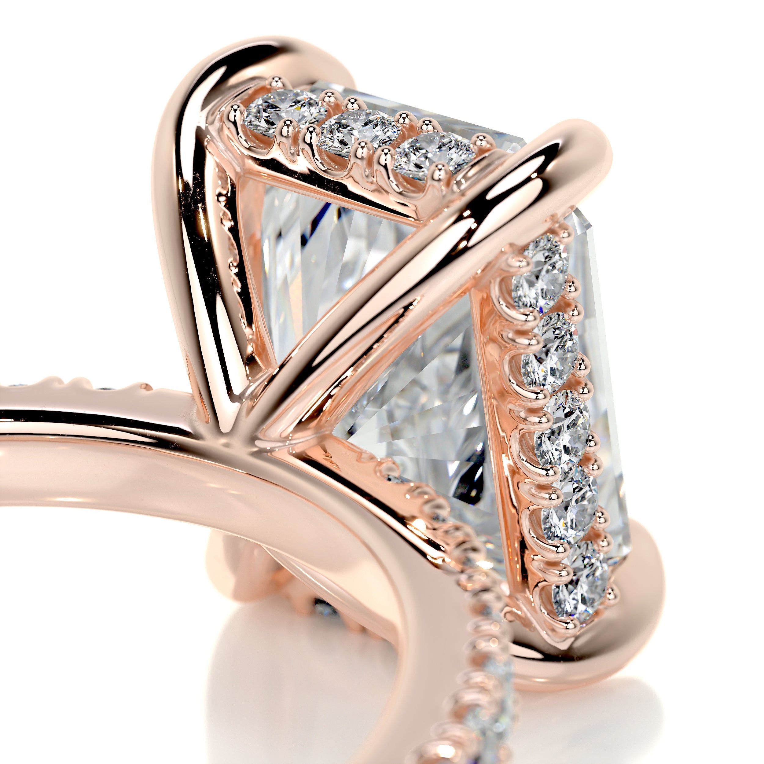 Luna Diamond Engagement Ring - 14K Rose Gold