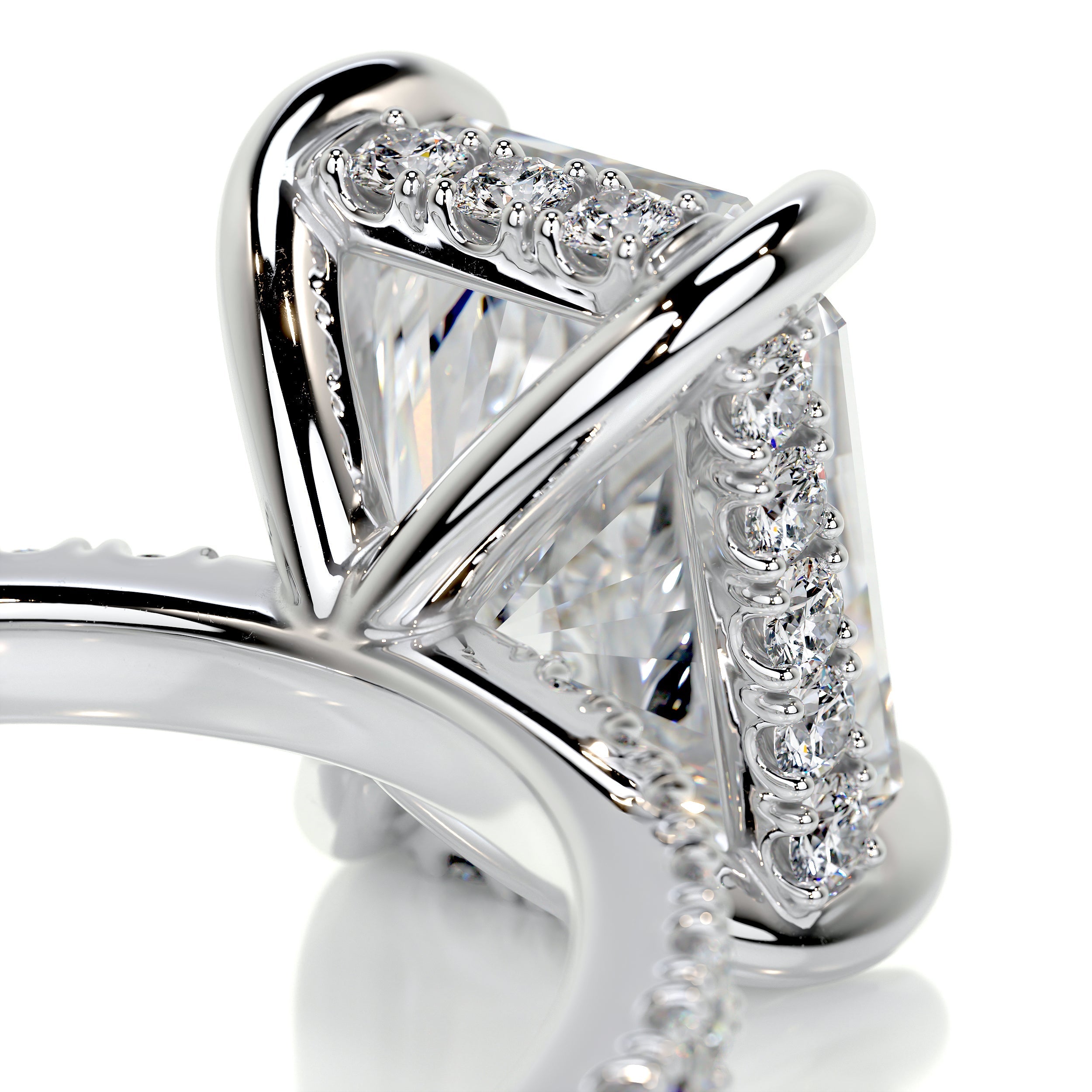 Luna Diamond Engagement Ring - Platinum