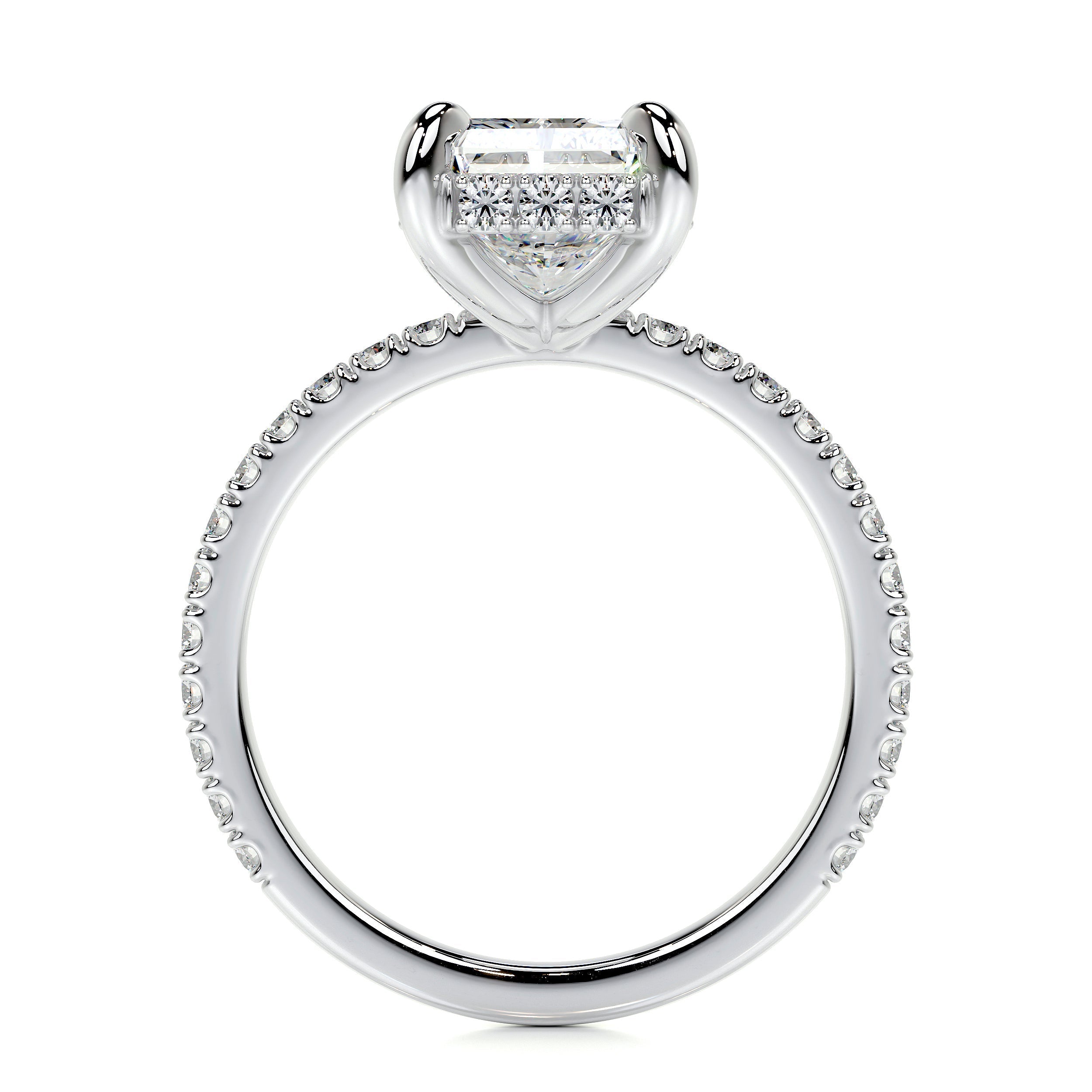 Luna Lab Grown Diamond Ring - 14K White Gold