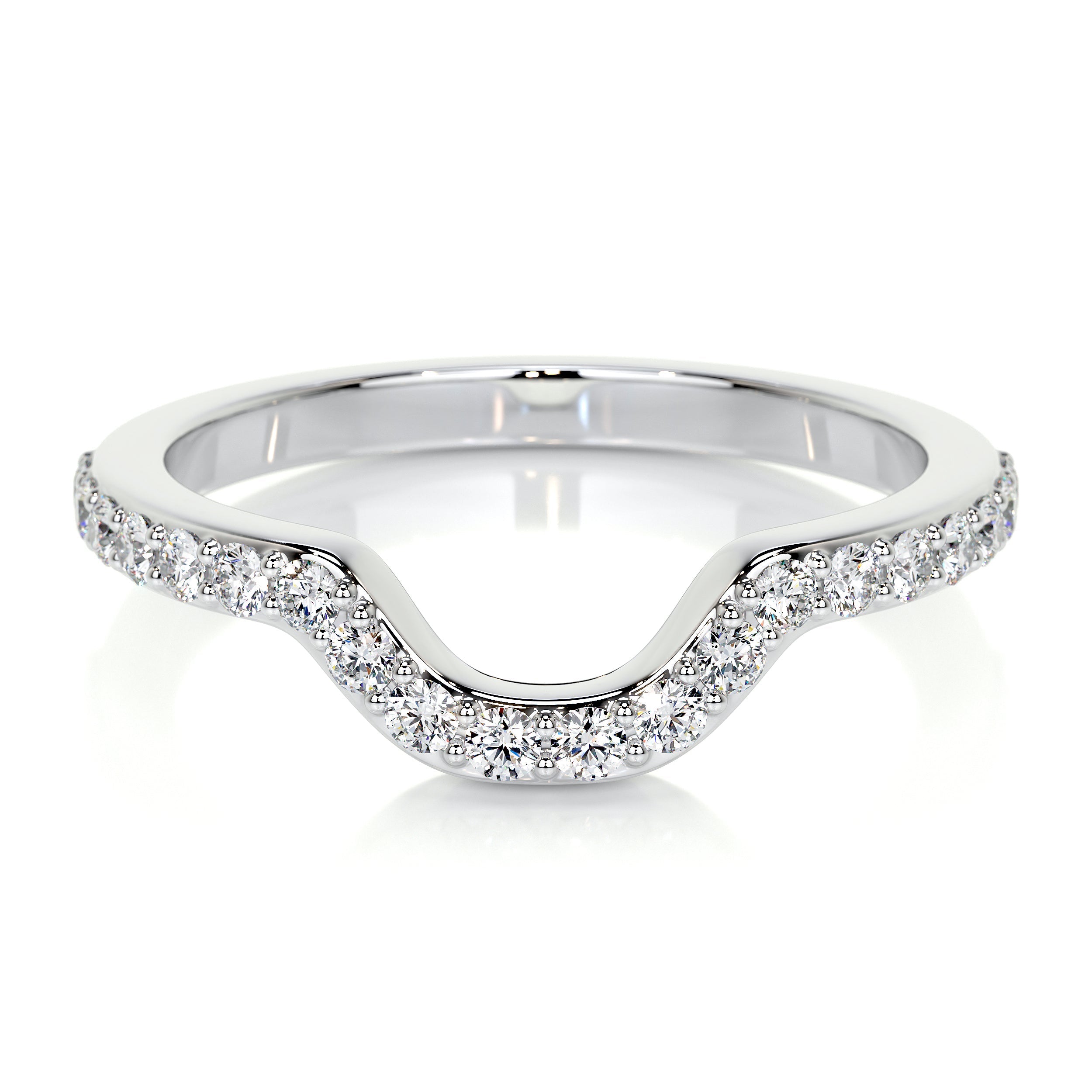 Nina Lab Grown Diamond Wedding Ring   (0.2 Carat) -14K White Gold (RTS)