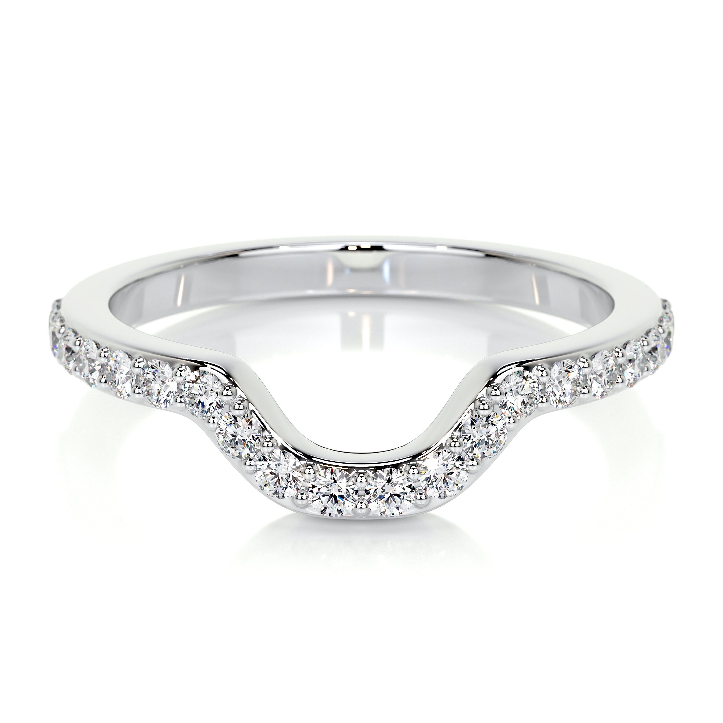 Nina Lab Grown Diamond Wedding Ring (0.2 Carat) -14K White Gold (RTS)