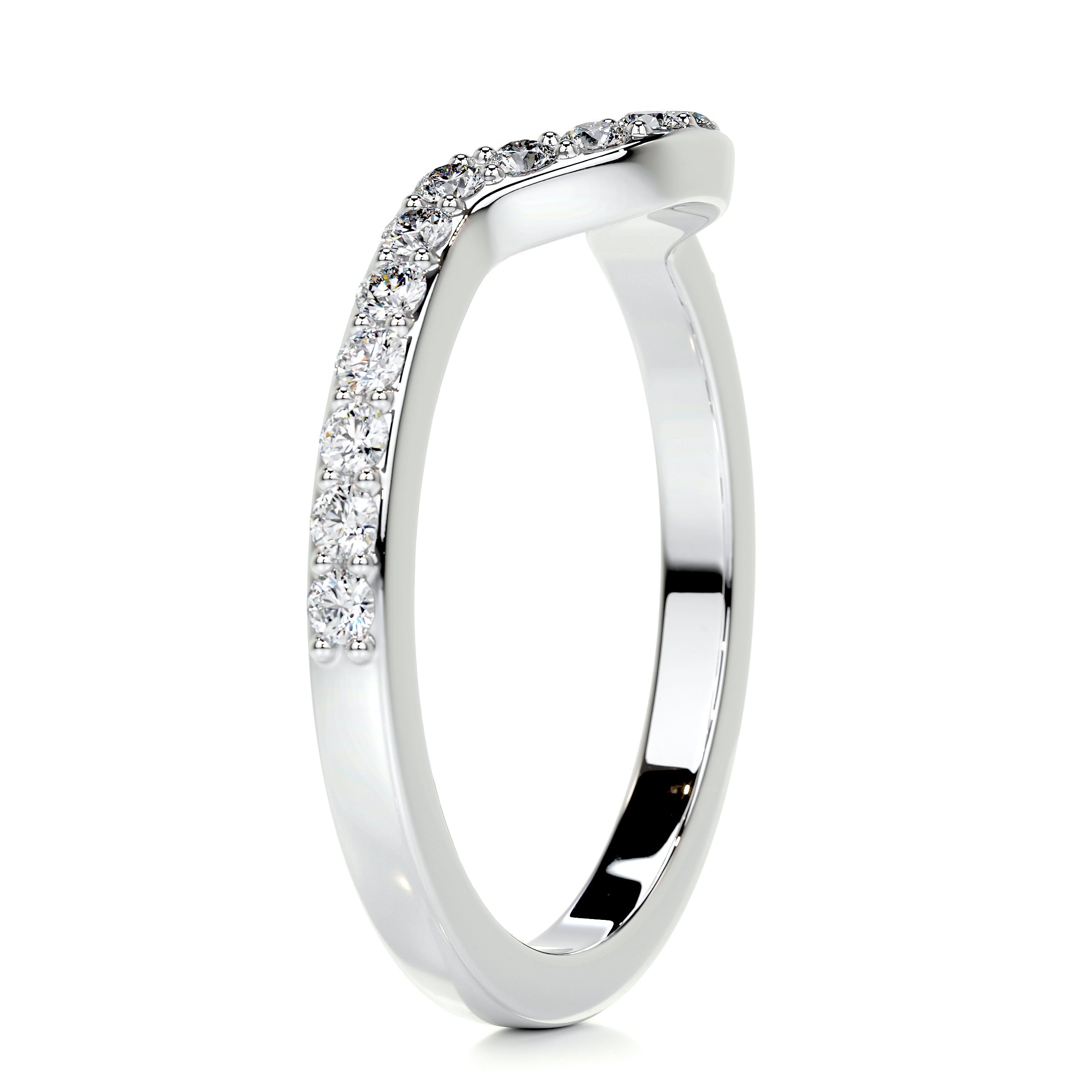 Nina Diamond Wedding Ring   (0.2 Carat) -Platinum (RTS)