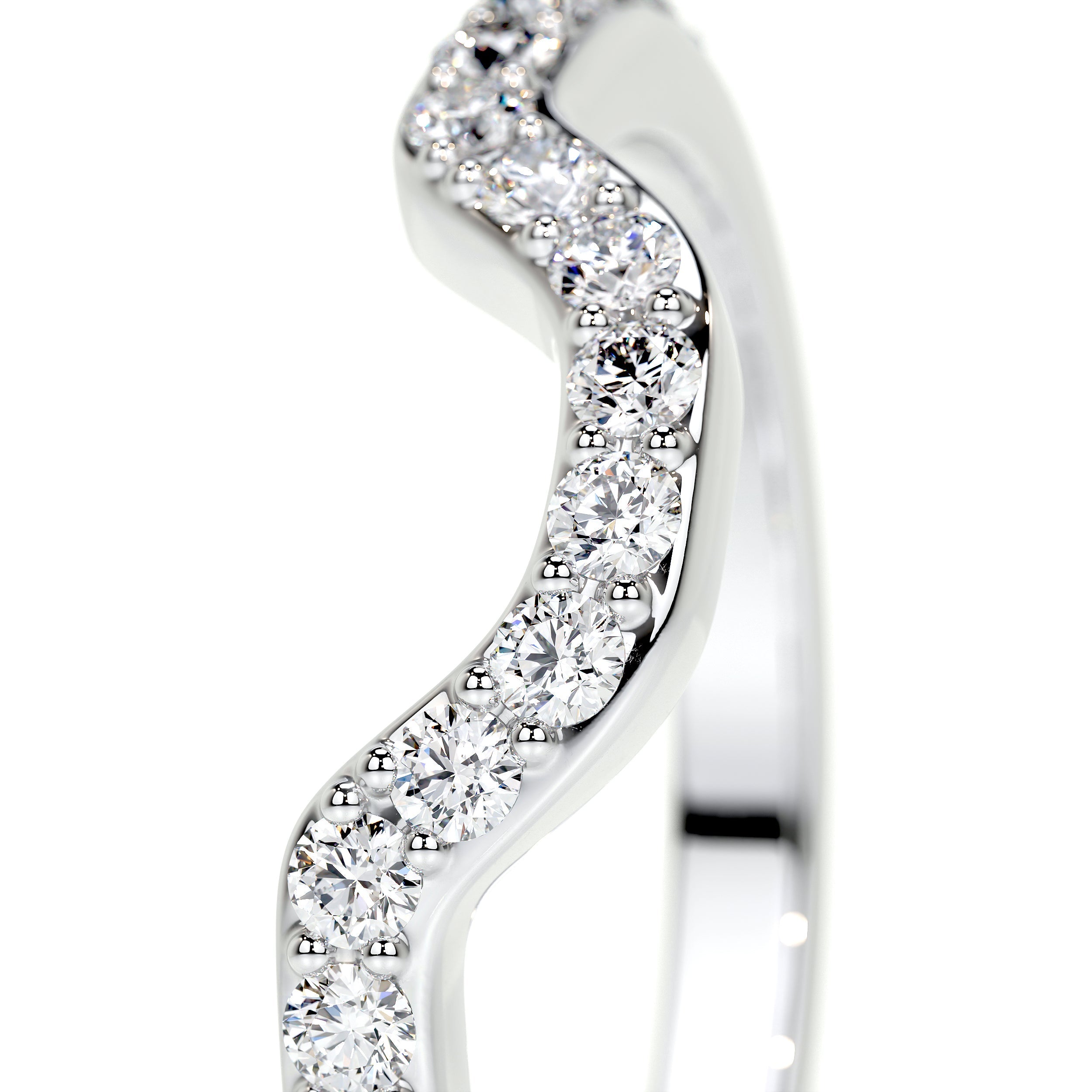 Nina Lab Grown Diamond Wedding Ring   (0.2 Carat) -14K White Gold (RTS)