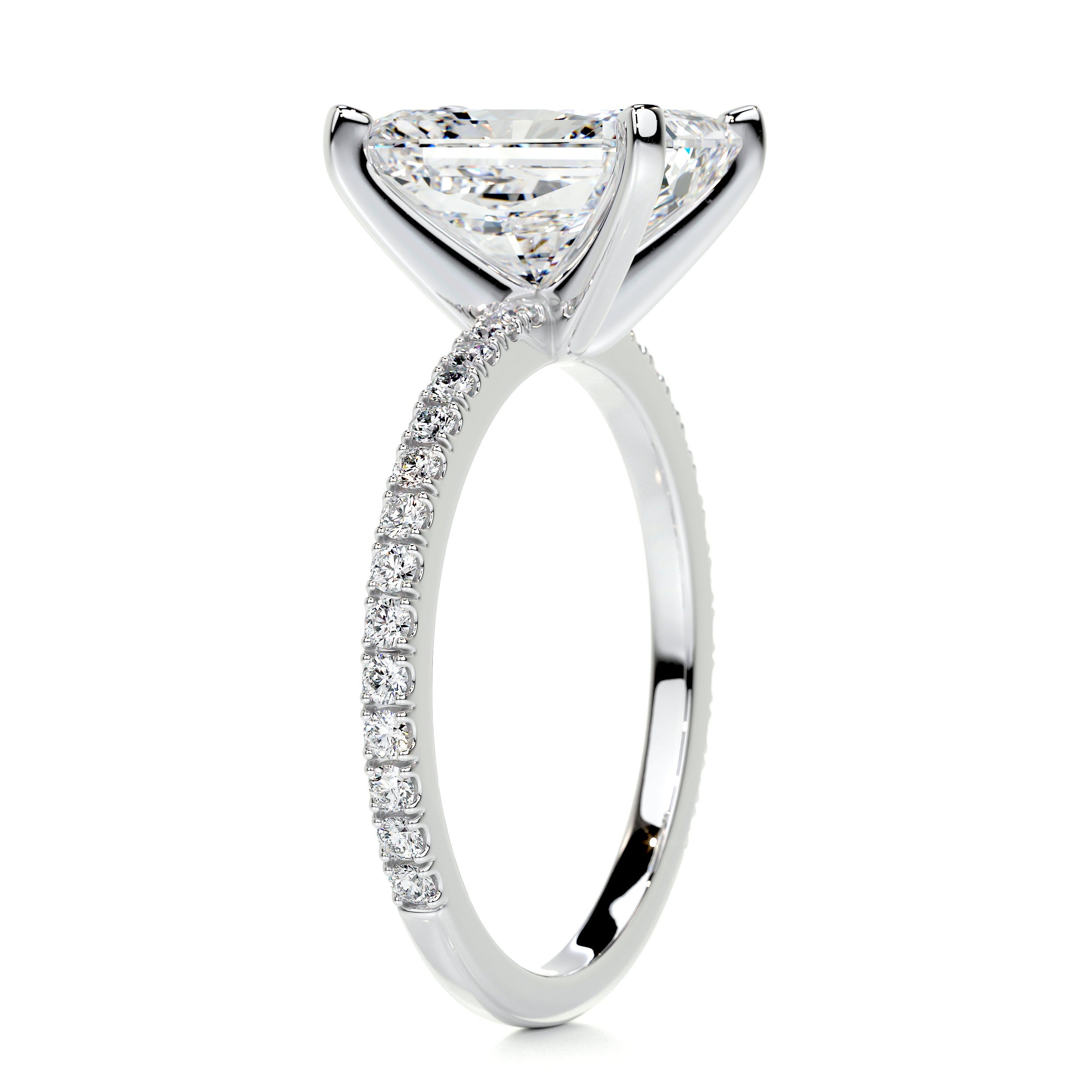 Audrey Diamond Engagement Ring -14K White Gold (RTS)