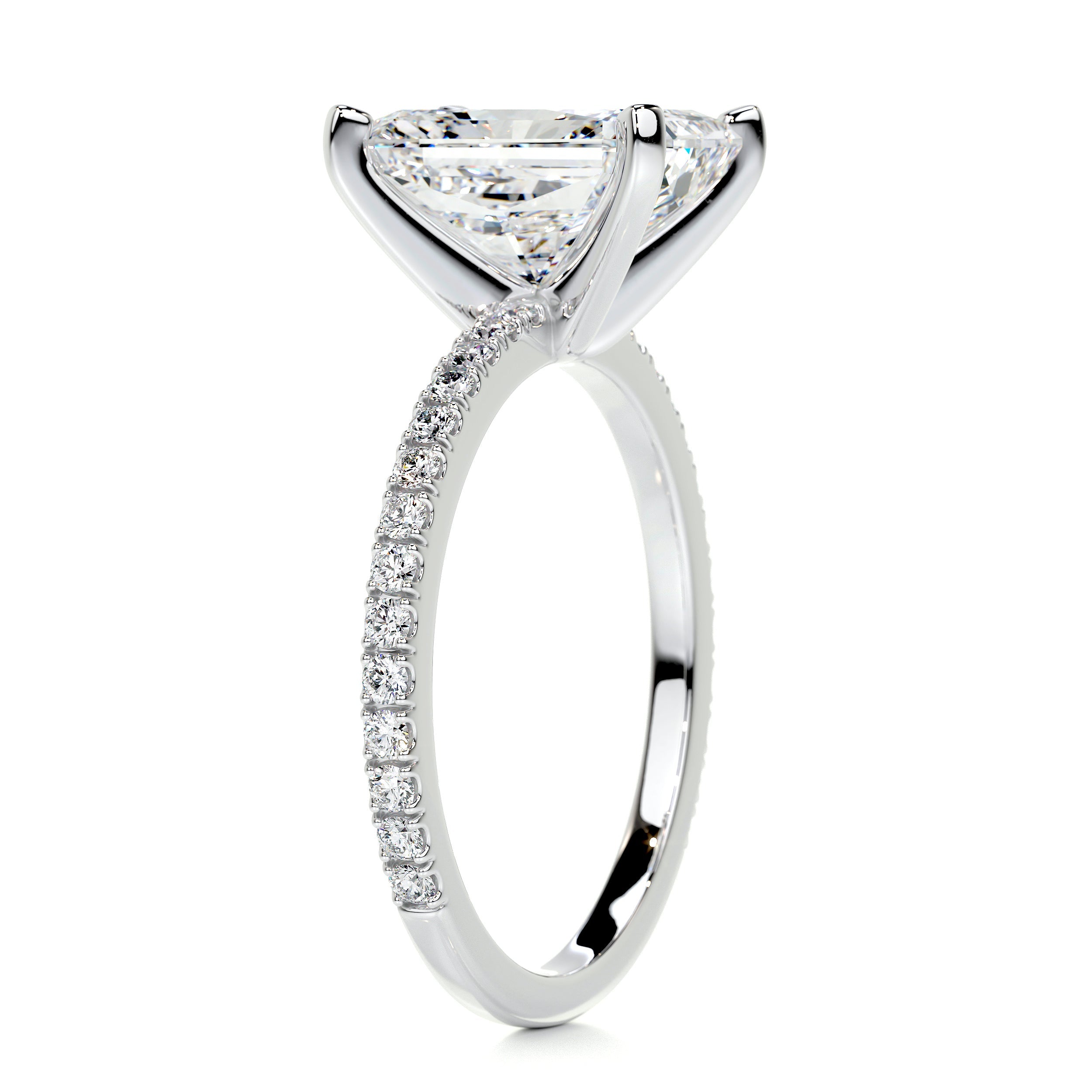 Audrey Diamond Engagement Ring -18K White Gold (RTS)