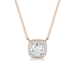 Petit Claudia Lab Grown Diamond Pendant -14K Rose Gold
