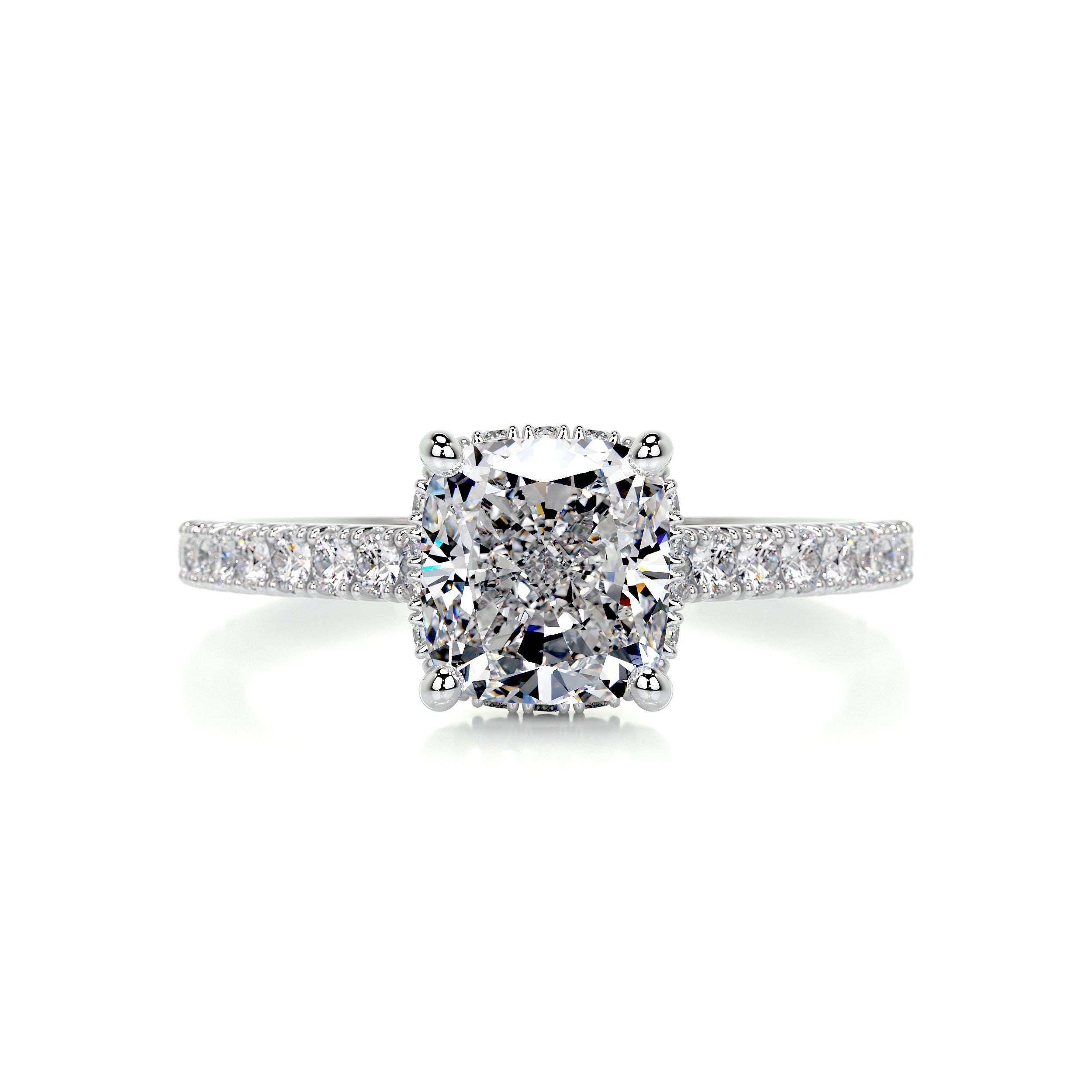 Cassandra Diamond Engagement Ring - 14K White Gold