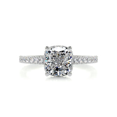 Cassandra Diamond Engagement Ring -Platinum - Main Stone 1.5 Carat