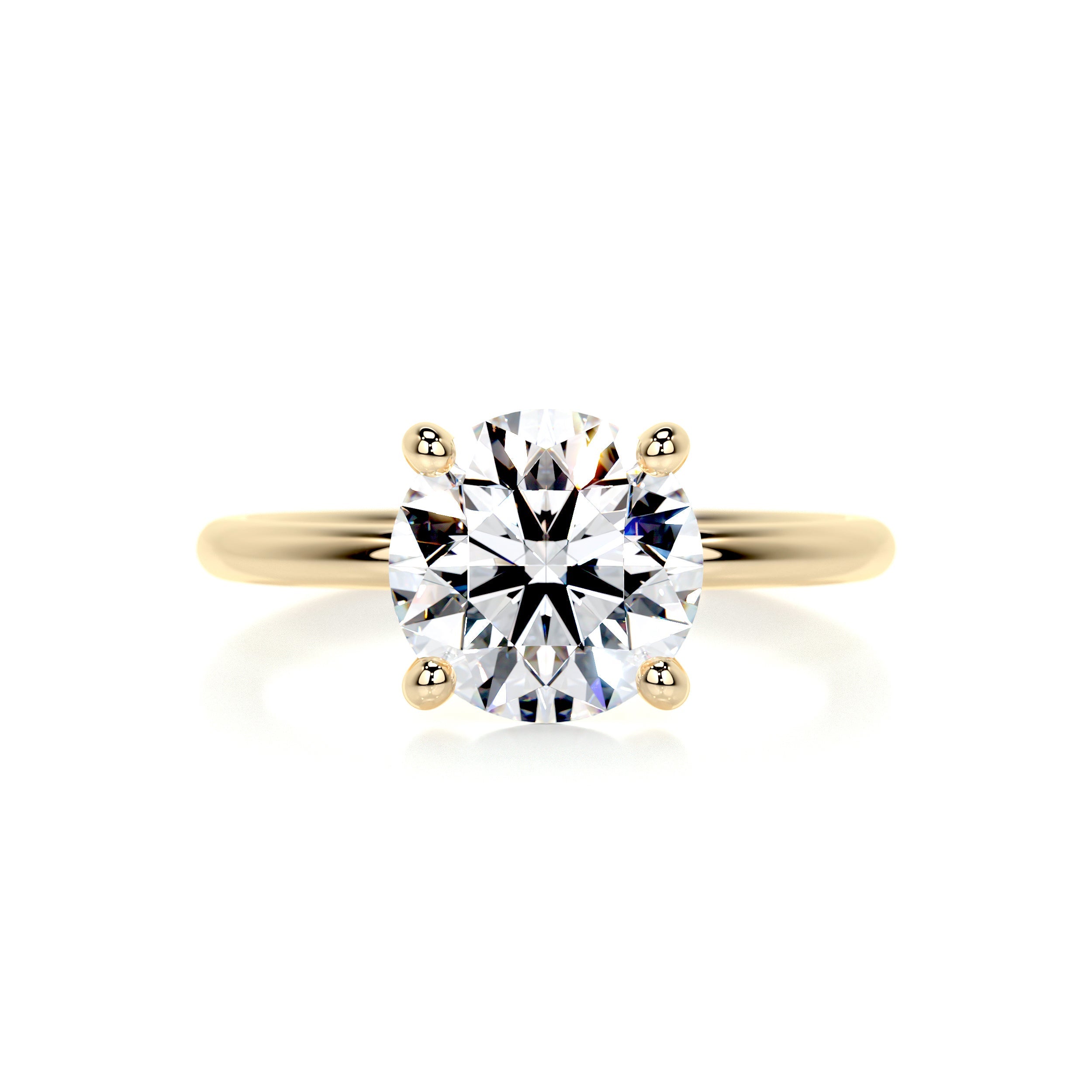 Eloise Diamond Engagement Ring - 18K Yellow Gold