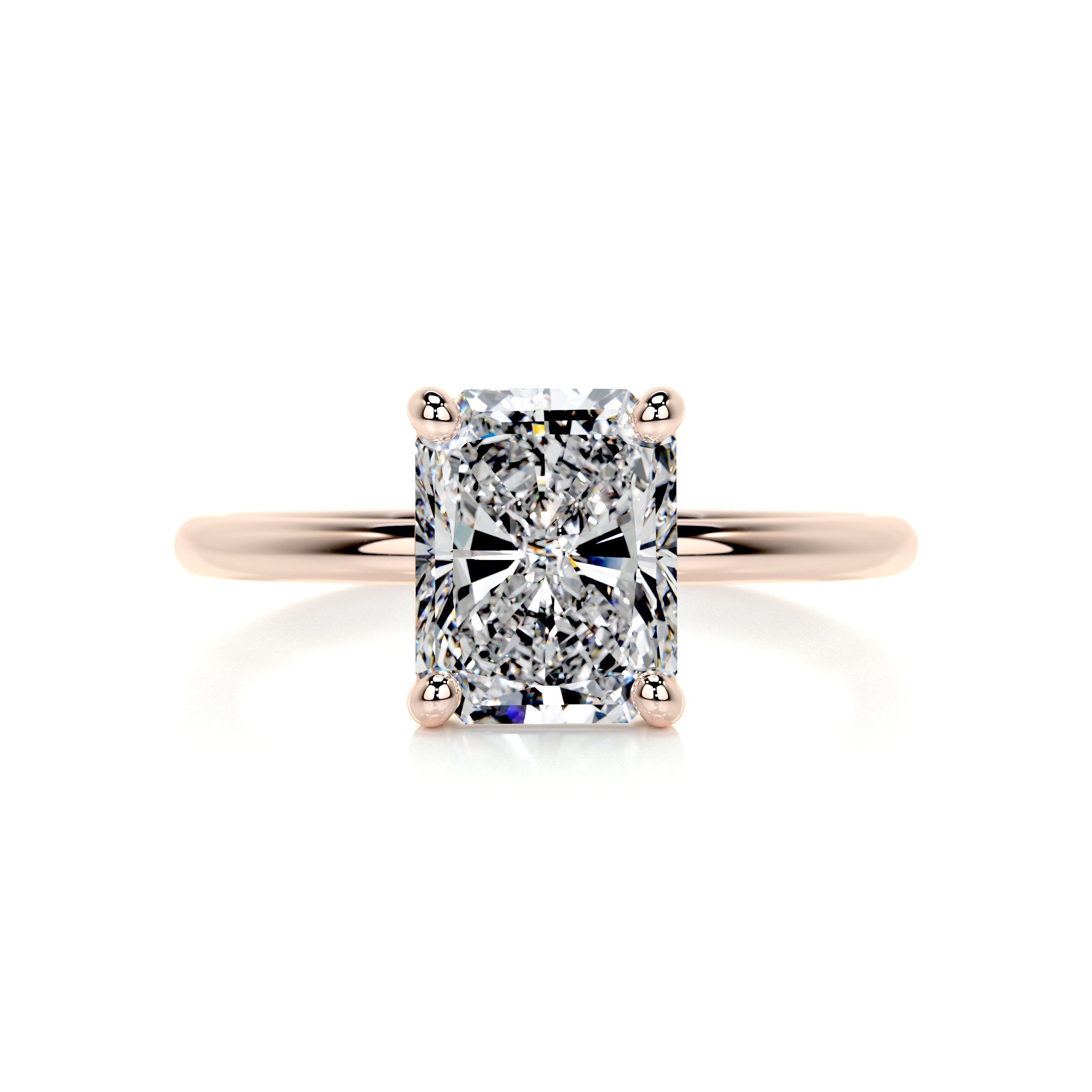 Harper Diamond Engagement Ring - 14K Rose Gold