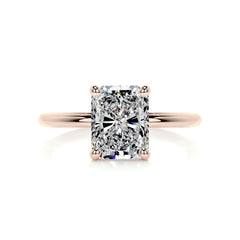 Harper Diamond Engagement Ring -14K Rose Gold - Main Stone 2 Carat