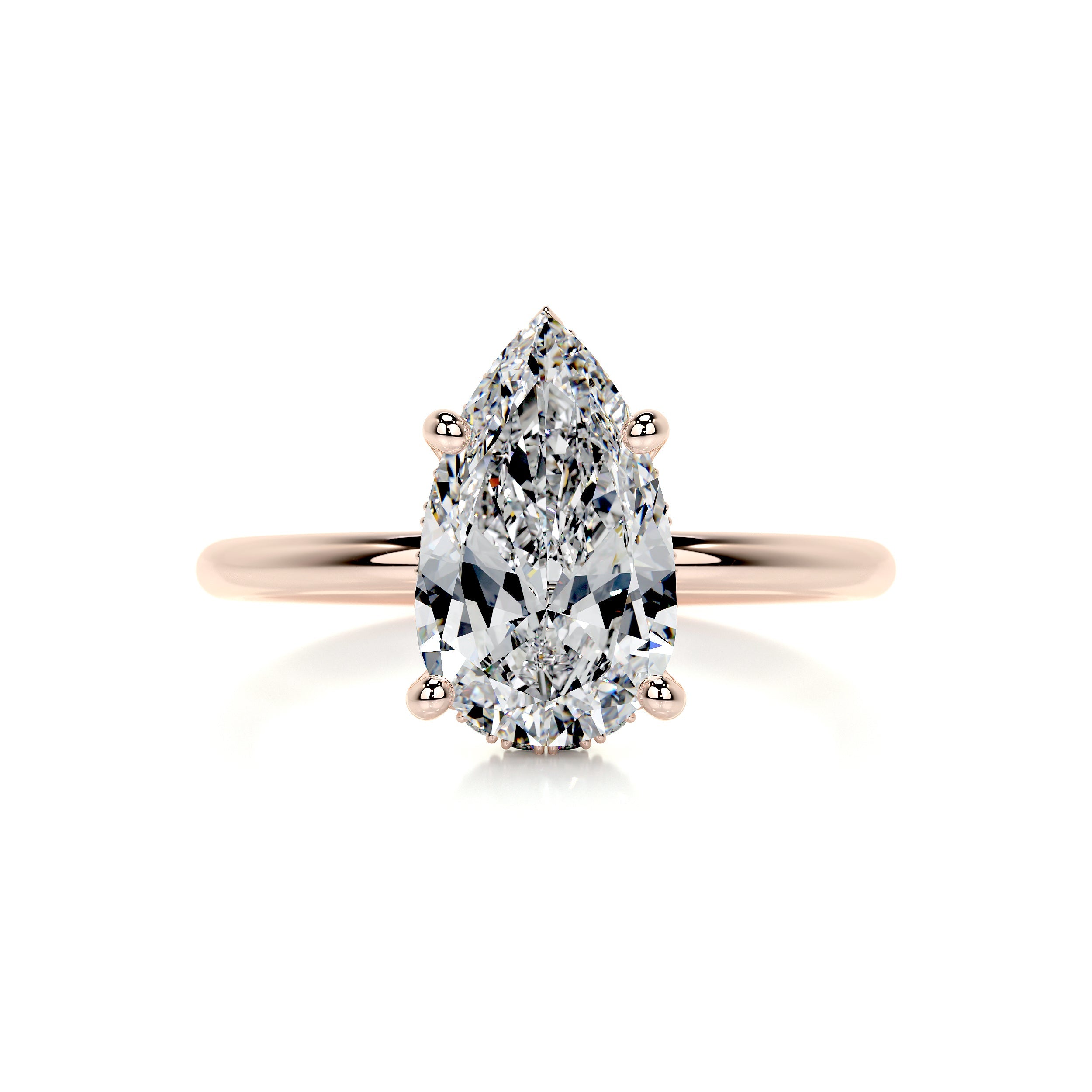 Willow Diamond Engagement Ring - 14K Rose Gold