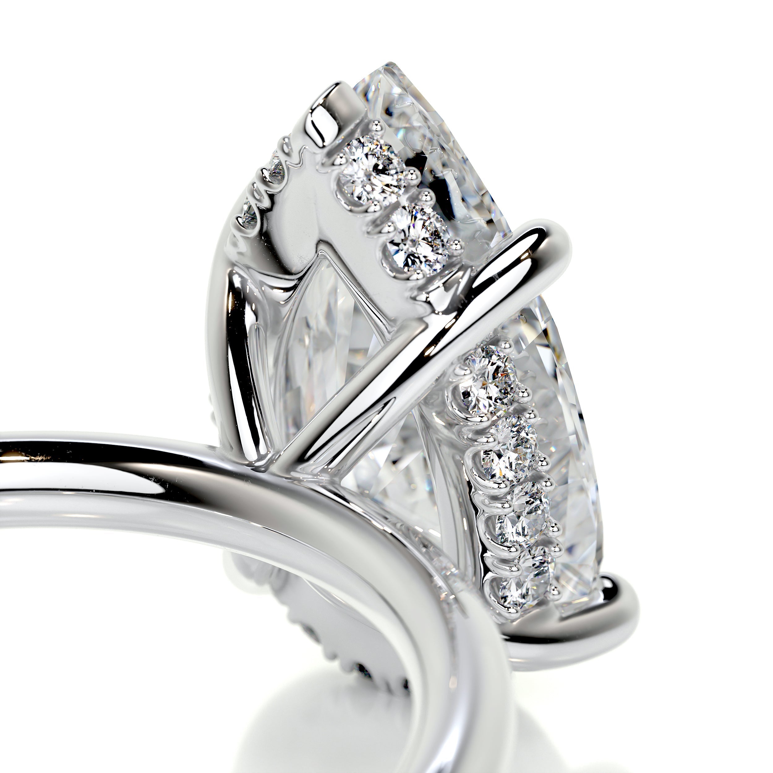 Willow Diamond Engagement Ring - Platinum