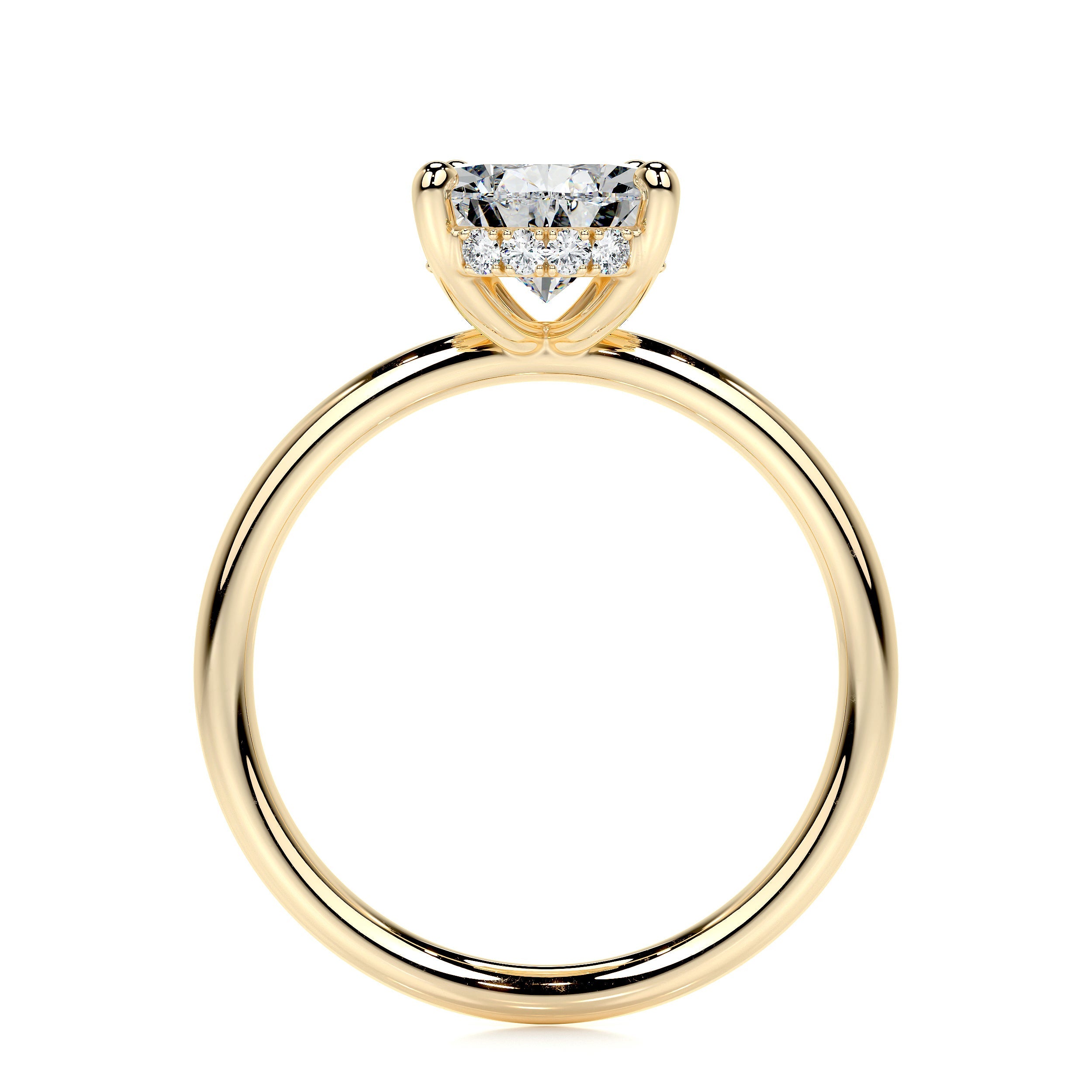 Willow Lab Grown Diamond Ring Pear - 18K Yellow Gold (RTS)