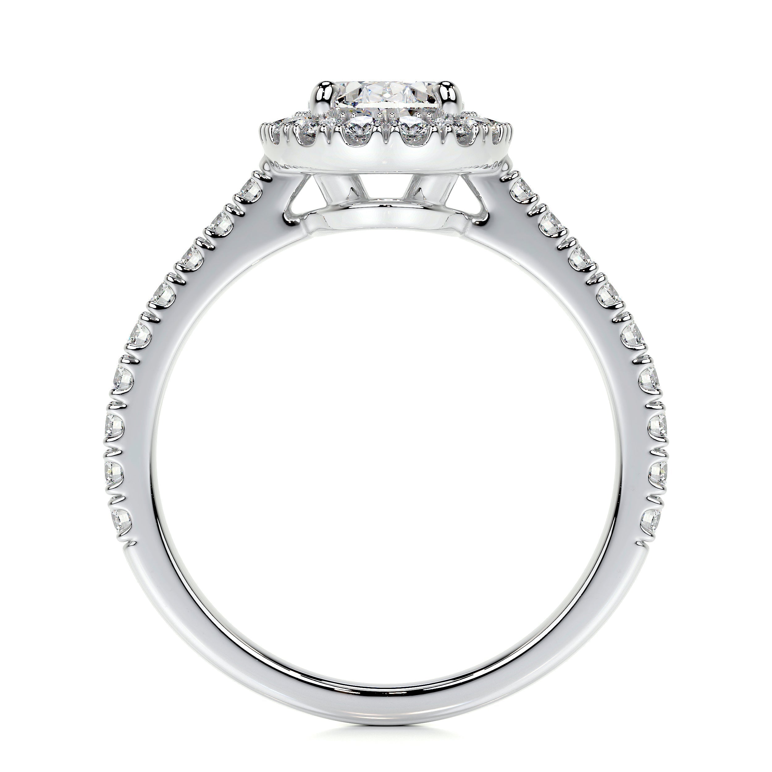 Maria Lab Grown Diamond Ring   (2 Carat) -18K White Gold