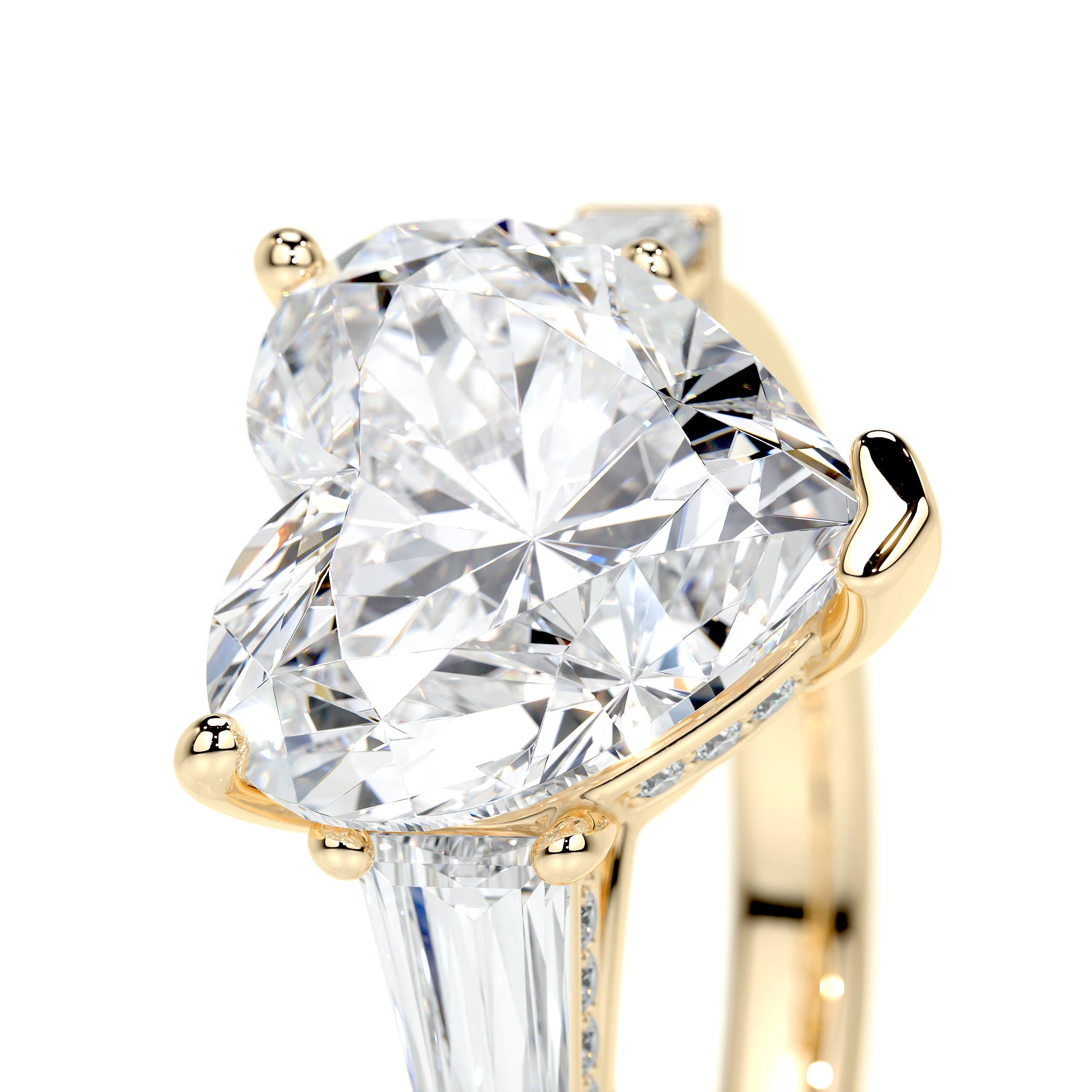 Skylar Lab Grown Diamond Ring - 18K Yellow Gold