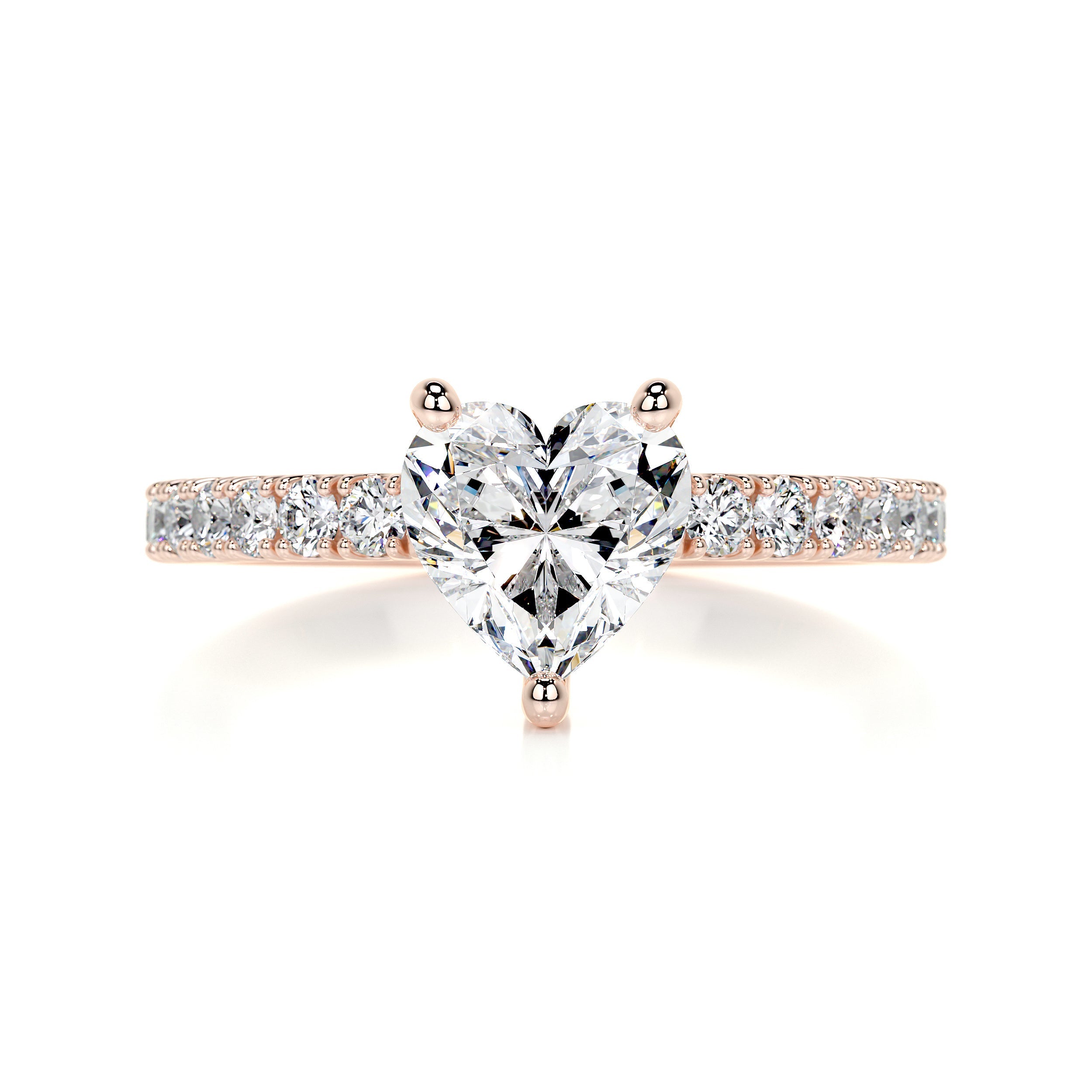 Audrey Diamond Engagement Ring - 14K Rose Gold