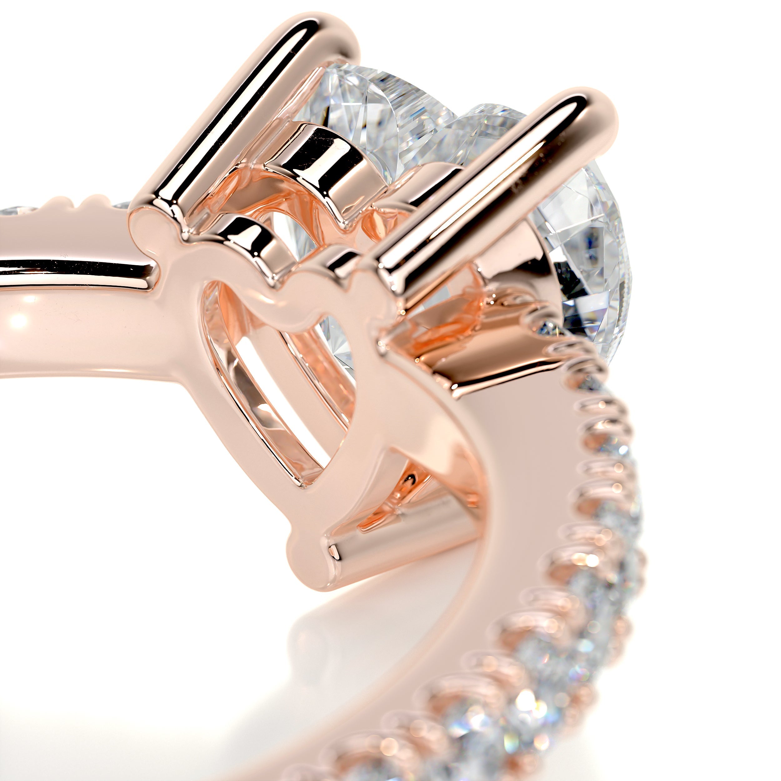 Audrey Diamond Engagement Ring - 14K Rose Gold