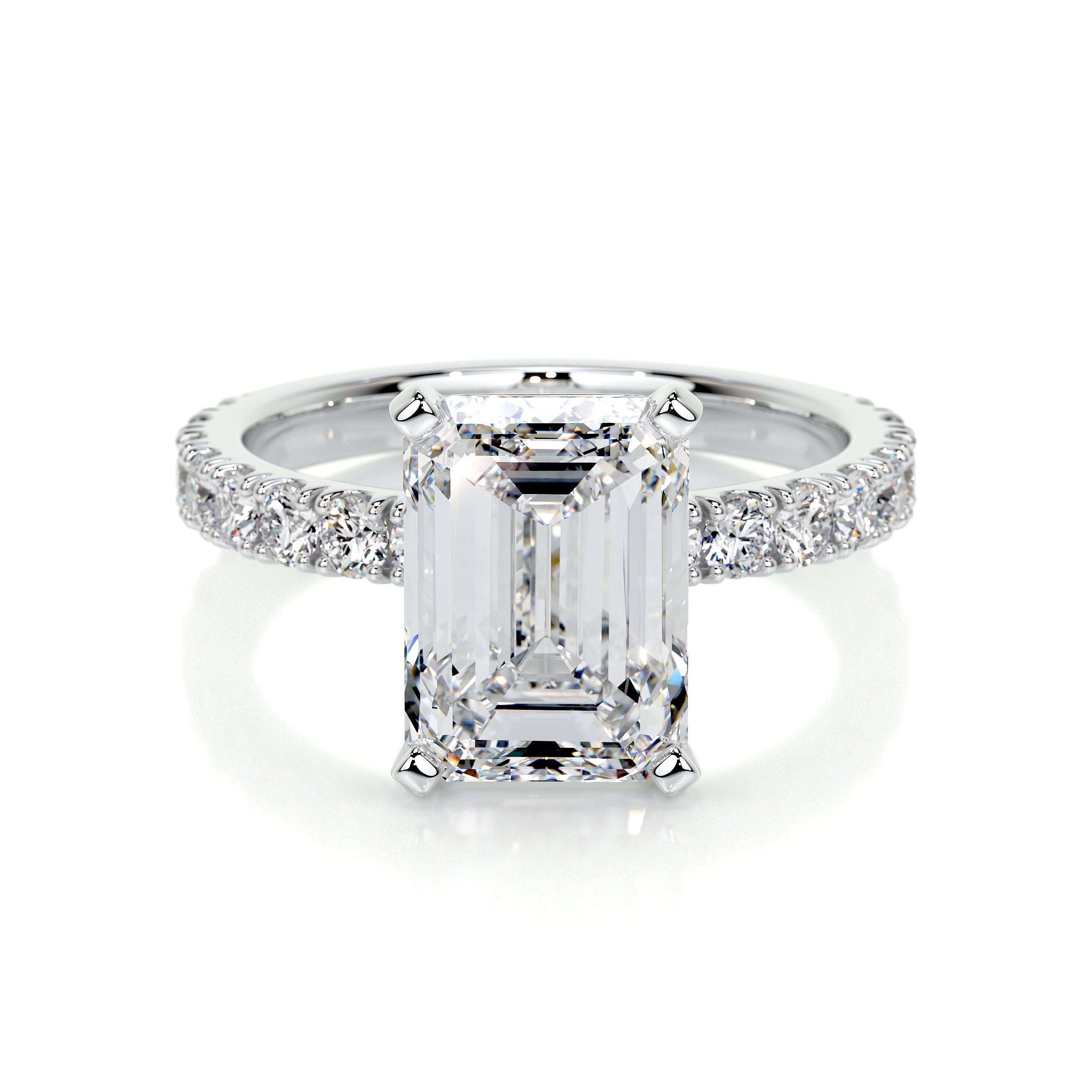Royal Lab Grown Diamond Ring -14K White Gold (RTS)