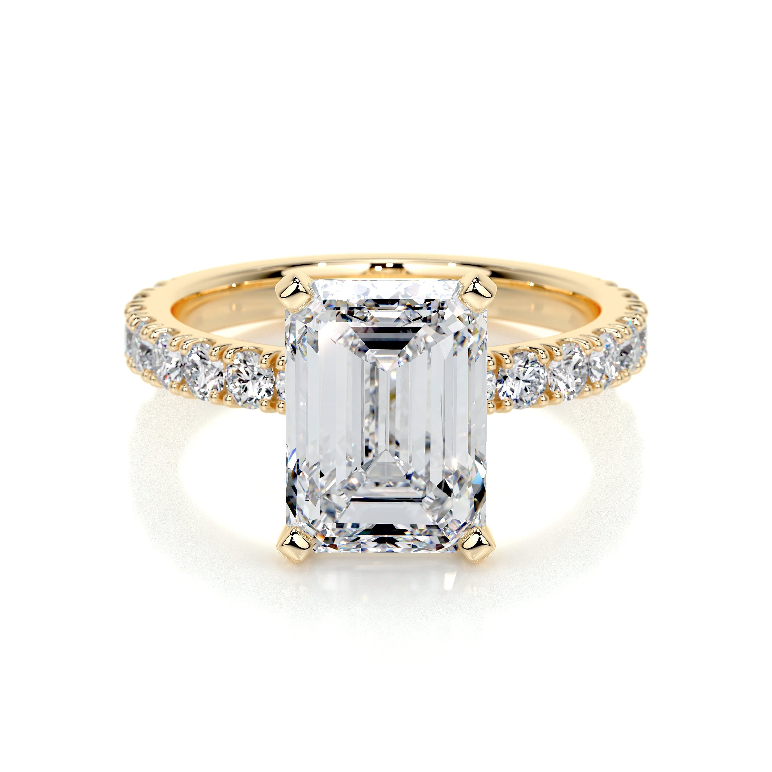 Royal Lab Grown Diamond Ring -18K Yellow Gold (RTS)