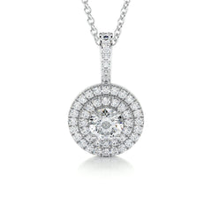 Petit Averi Lab Grown Diamond Pendant -14K White Gold
