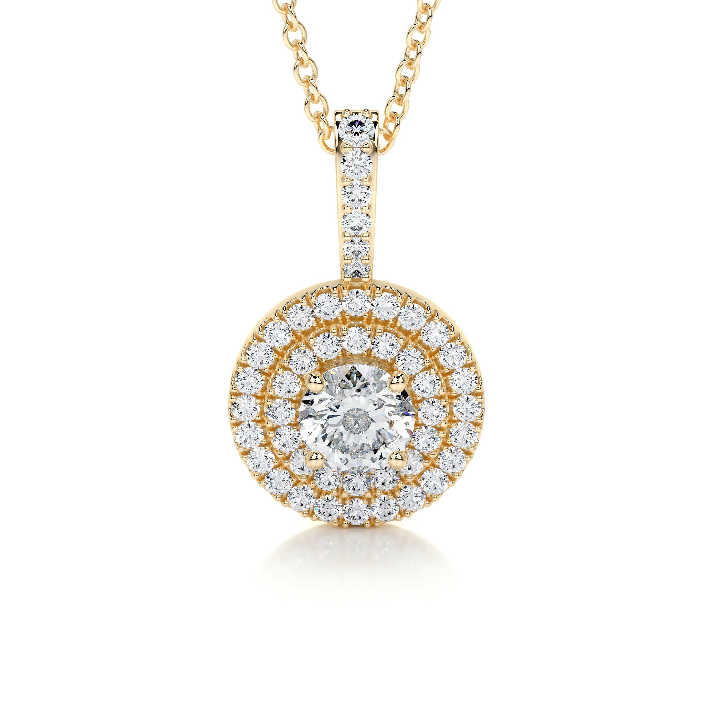 Petit Averi Lab Grown Diamond Pendant -18K Yellow Gold