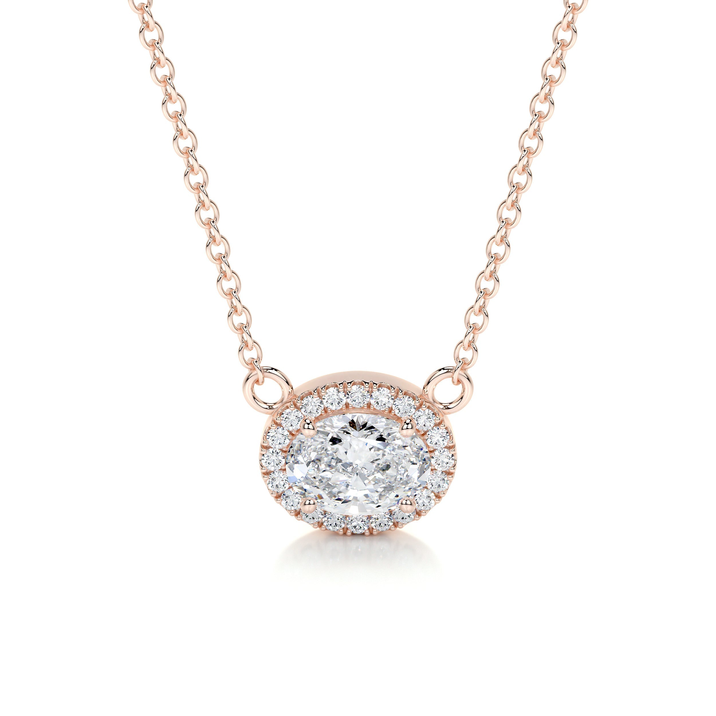 Petit Louise Lab Grown Diamond Pendant -14K Rose Gold