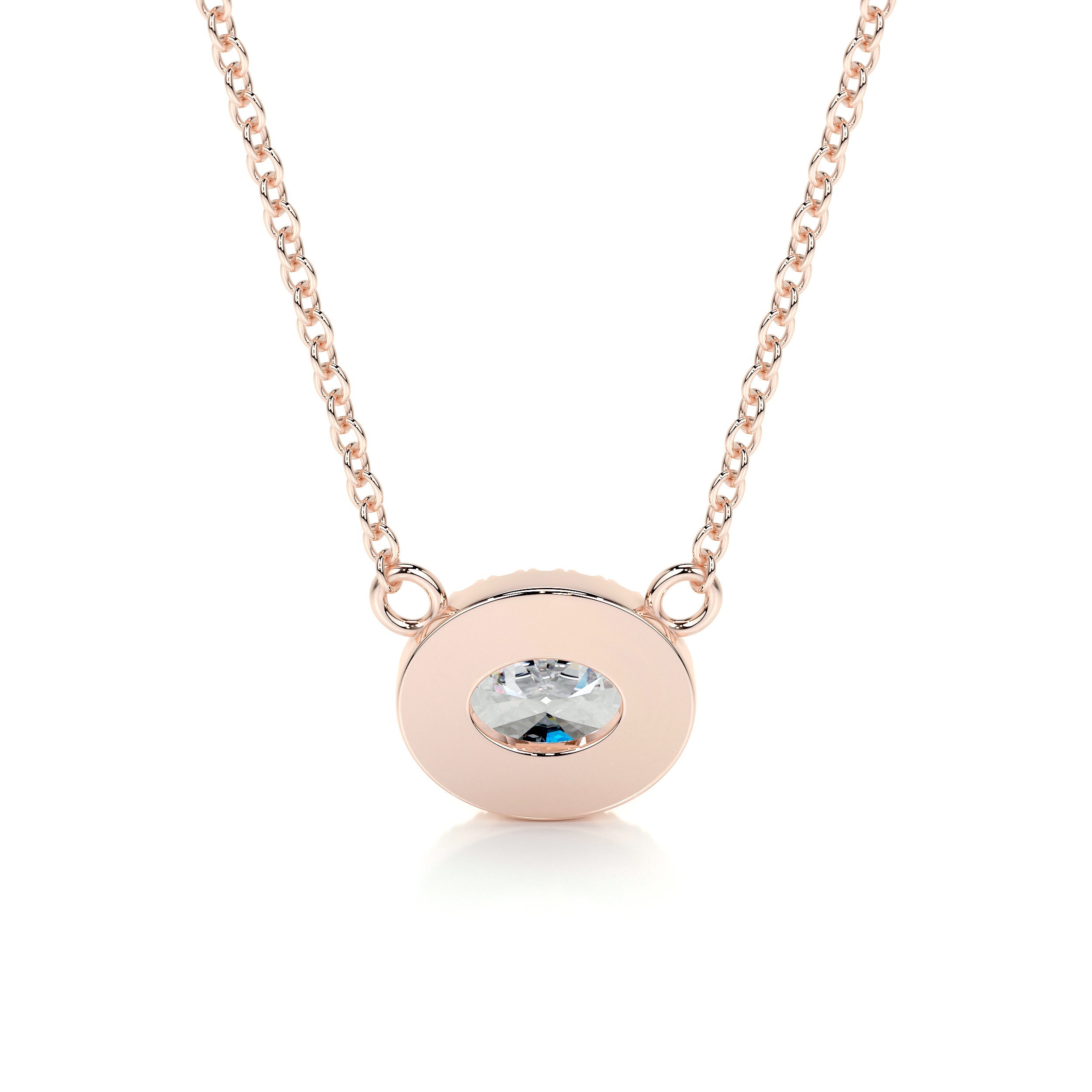 Louise Diamonds Pendant -14K Rose Gold - Main Stone 1.01 Carat